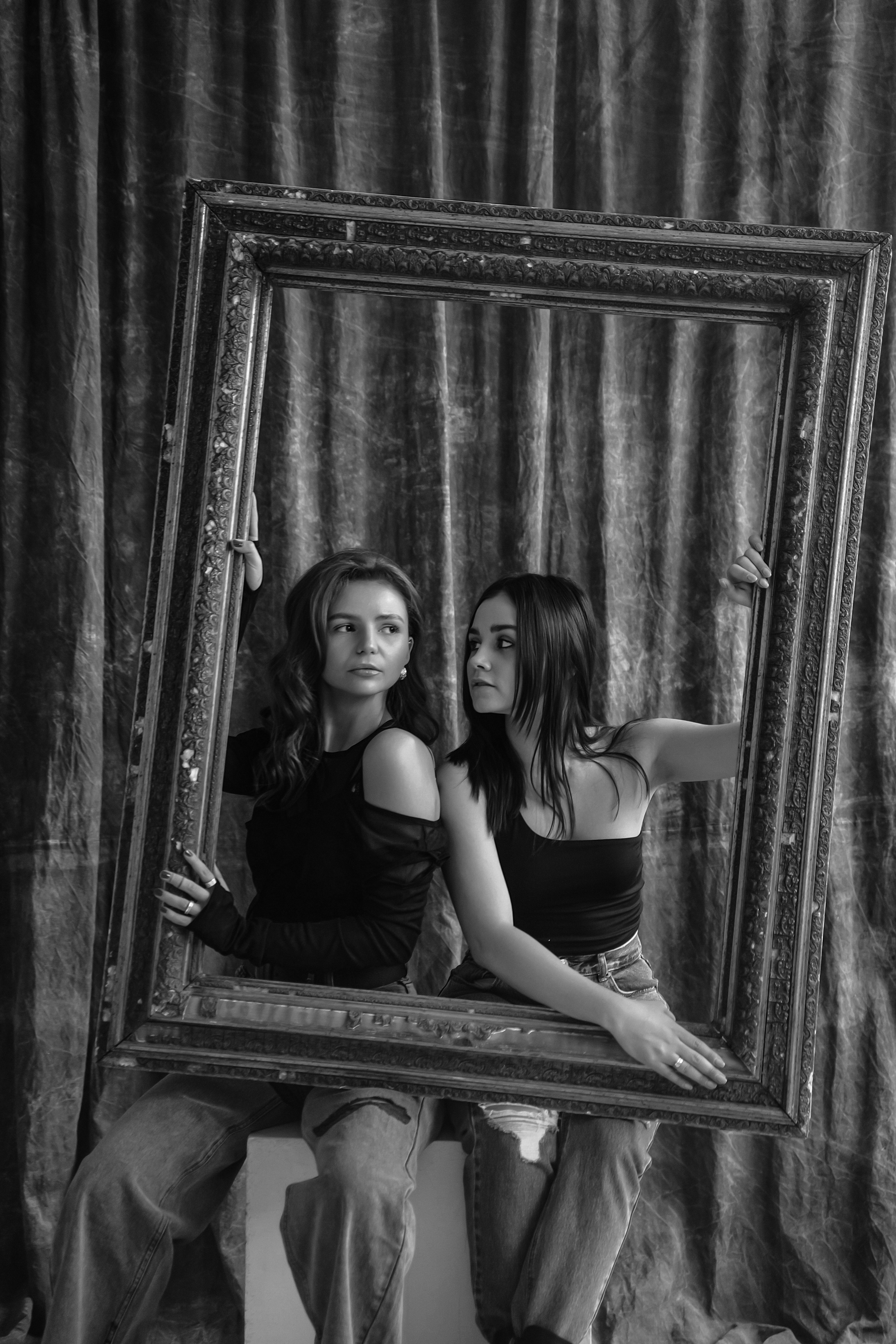 Ч/б портреты в студии. Свадебный фотограф