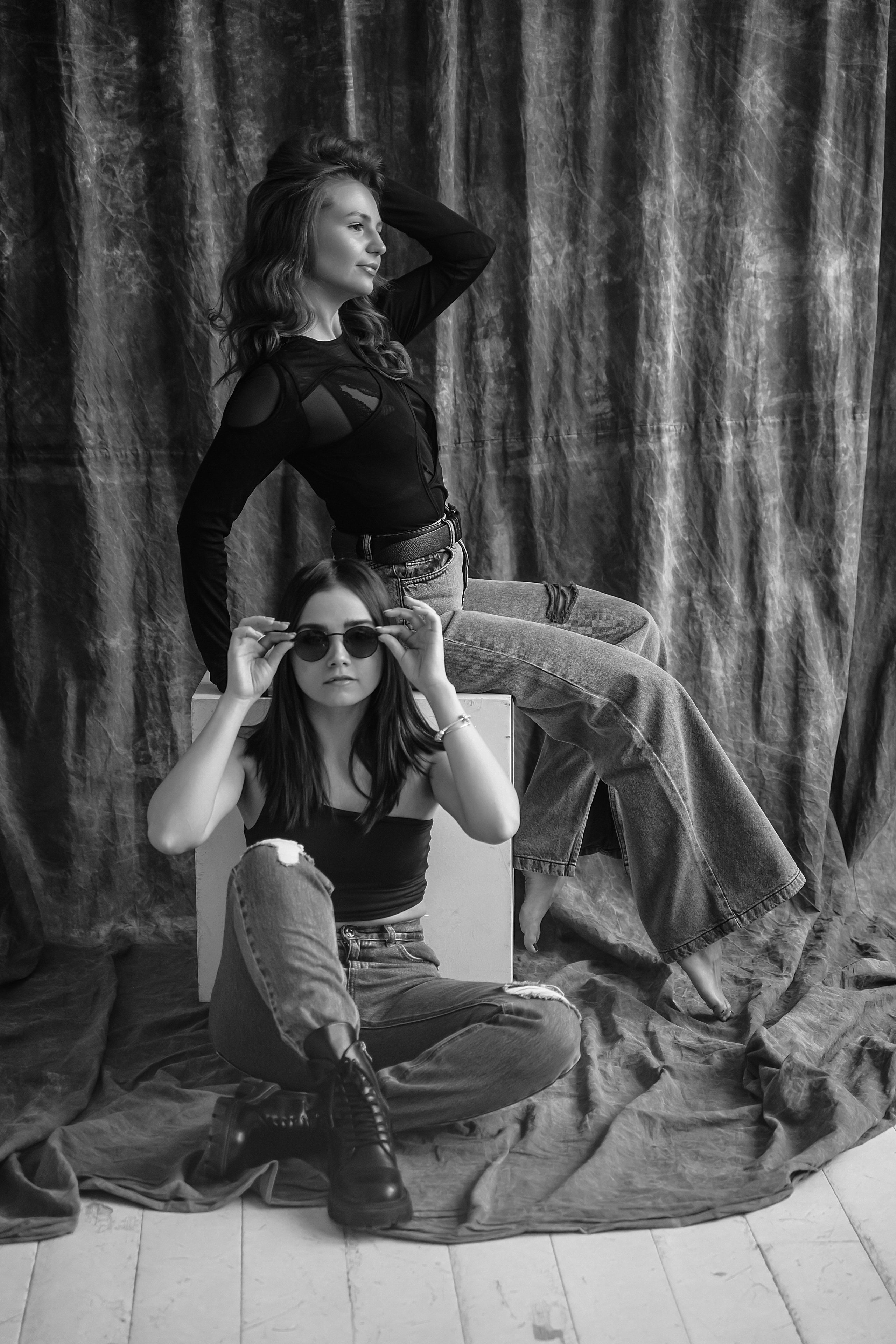 Ч/б портреты в студии. Свадебный фотограф