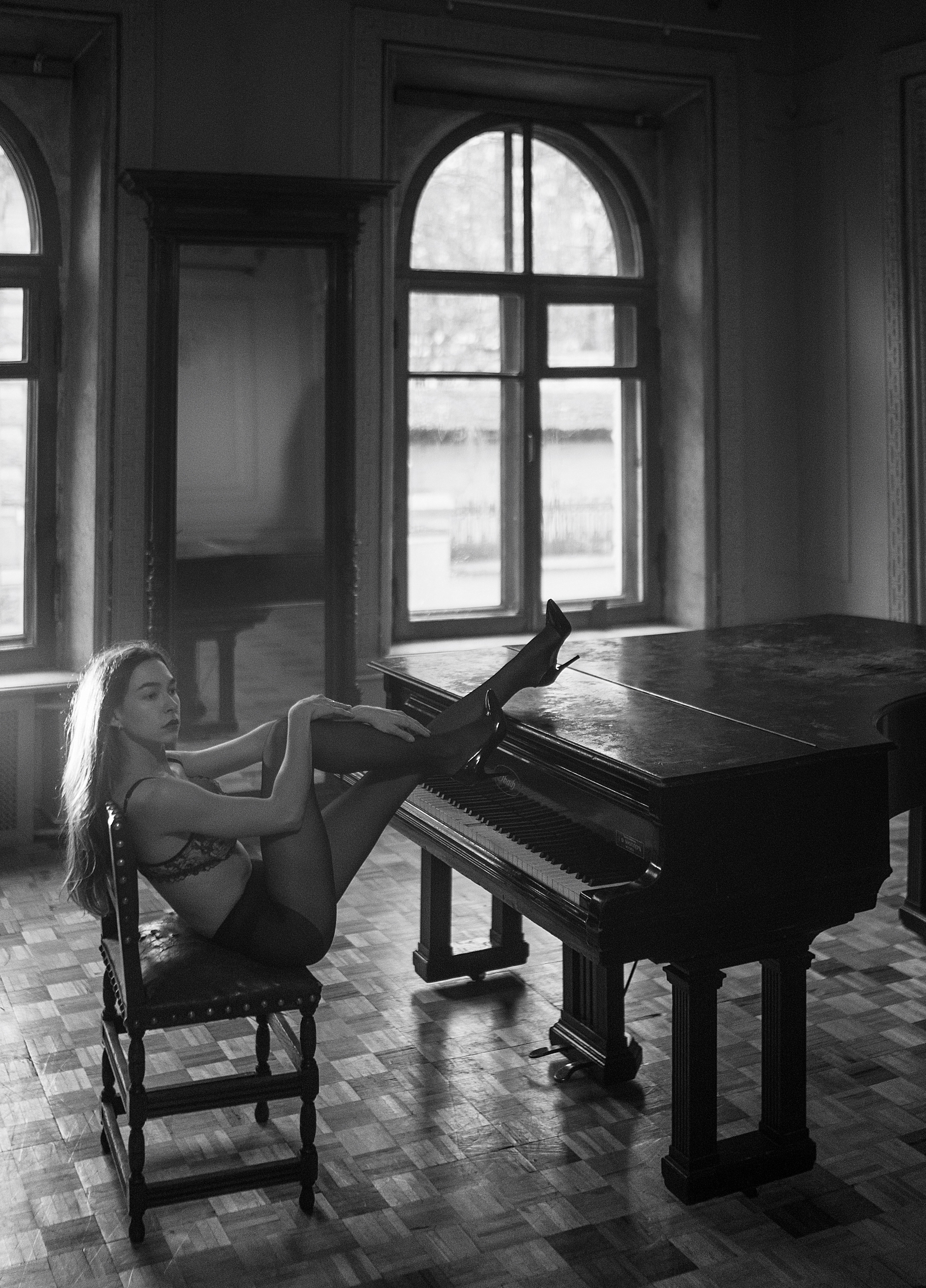 Фотосессия с роялем. Свадебный фотограф