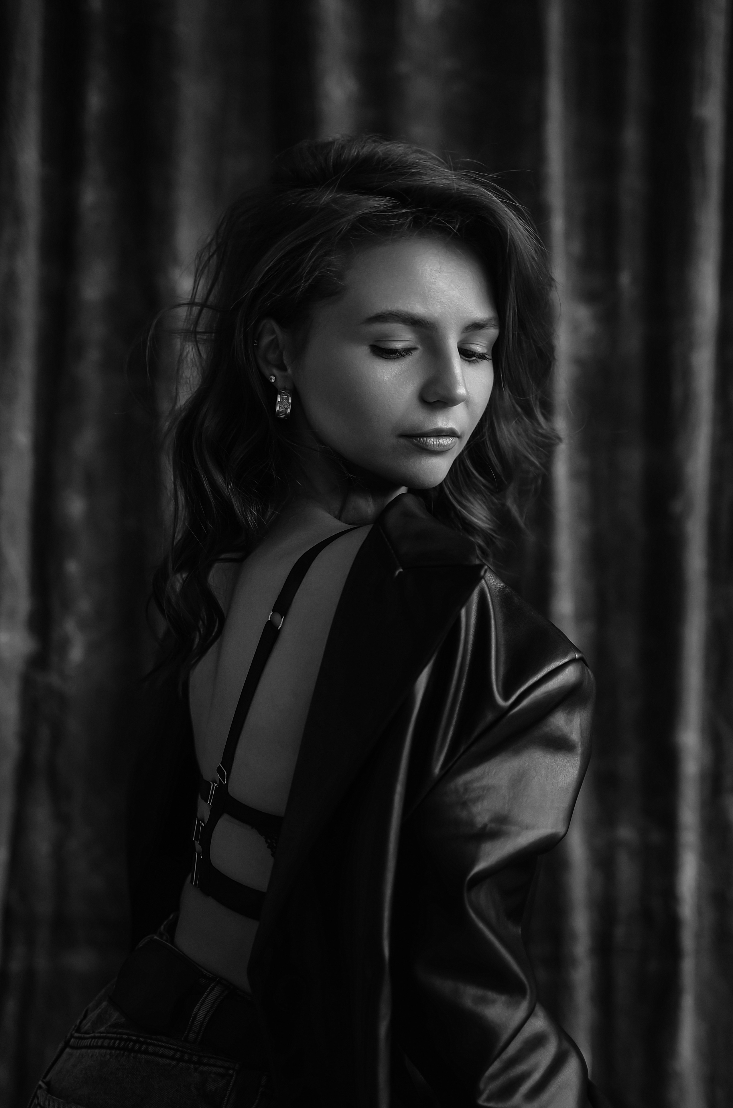 Ч/б портреты в студии. Свадебный фотограф