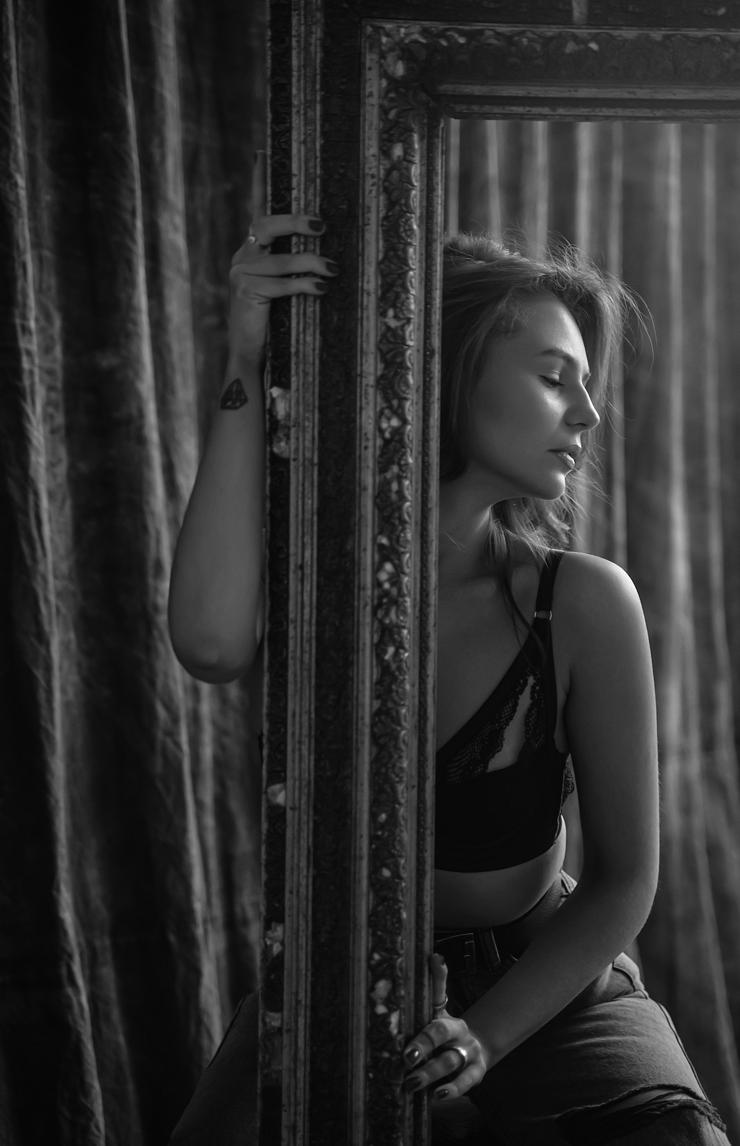 Ч/б портреты в студии. Свадебный фотограф