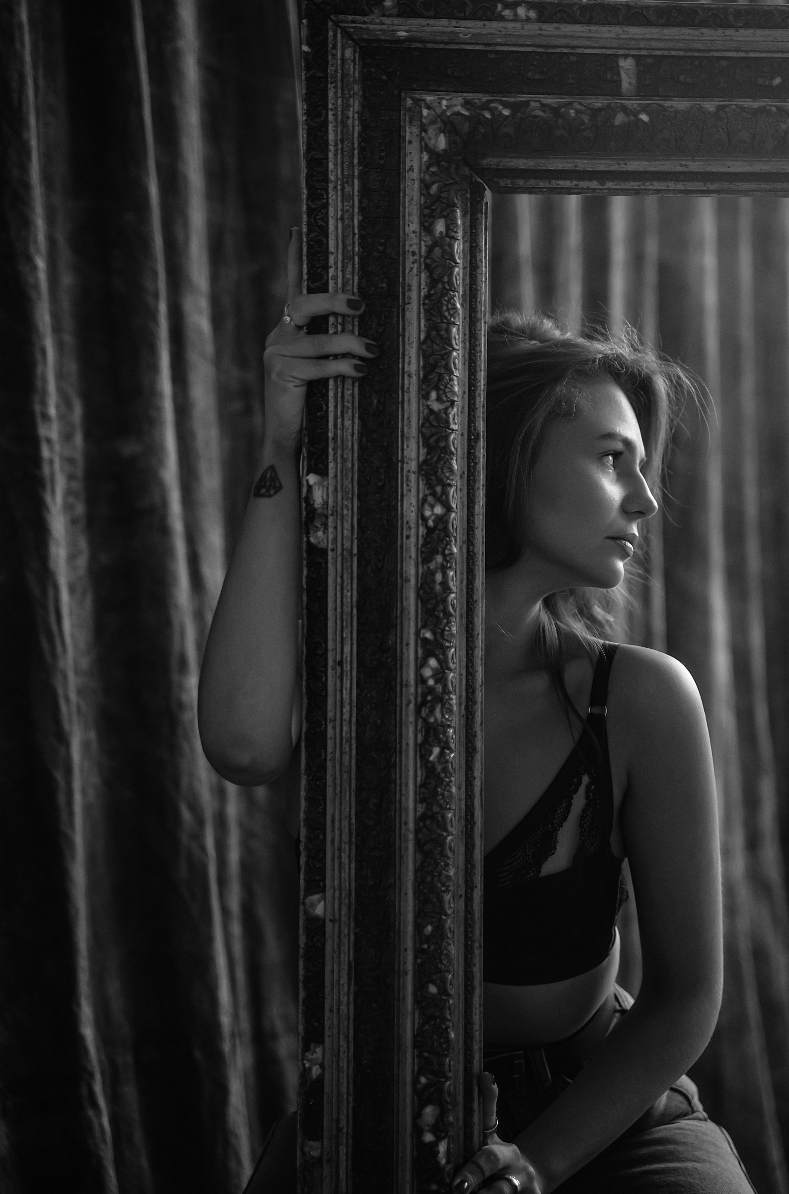 Ч/б портреты в студии. Свадебный фотограф