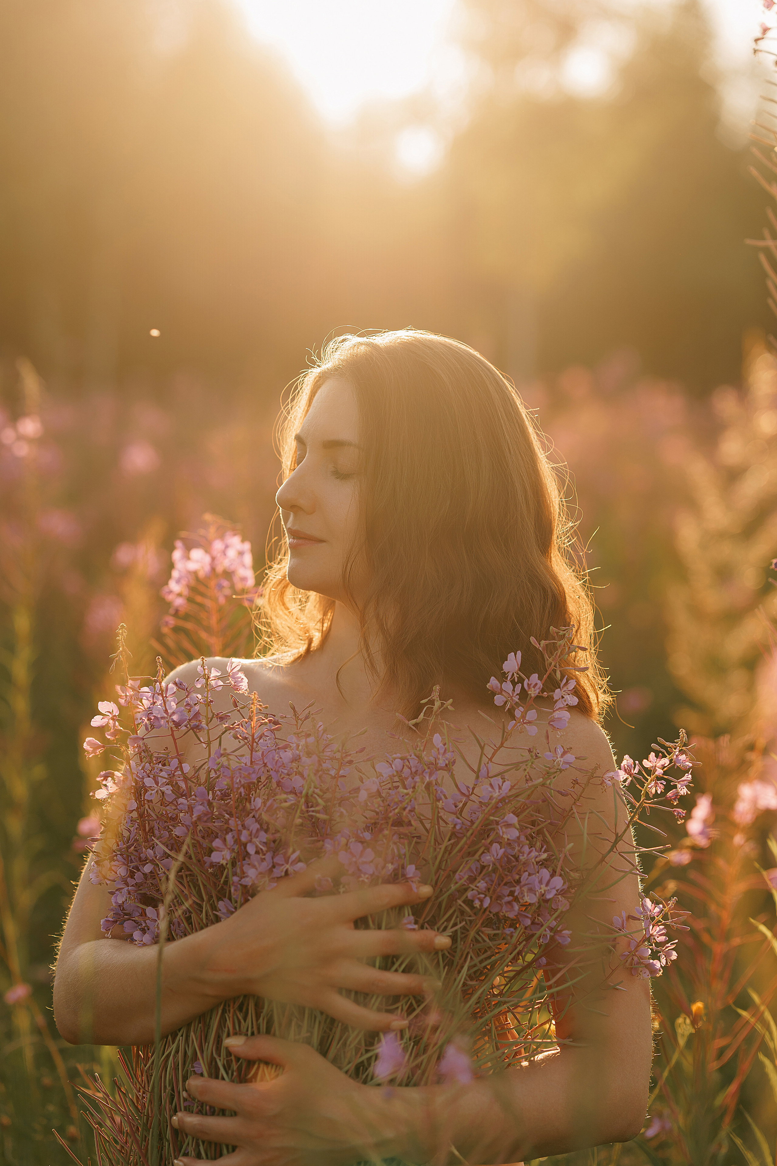 Фотосессия в поле. Свадебный фотограф