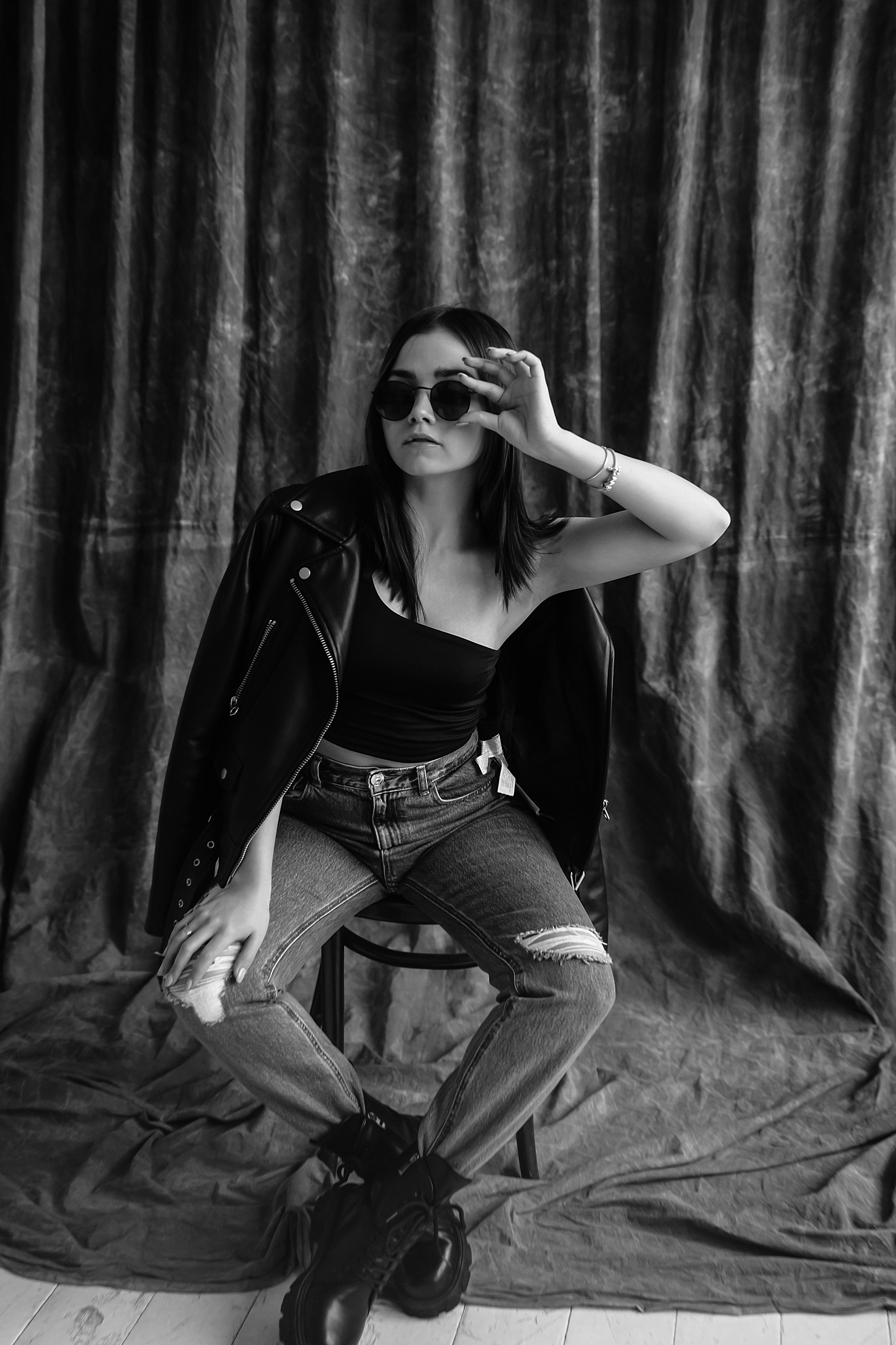 Ч/б портреты в студии. Свадебный фотограф