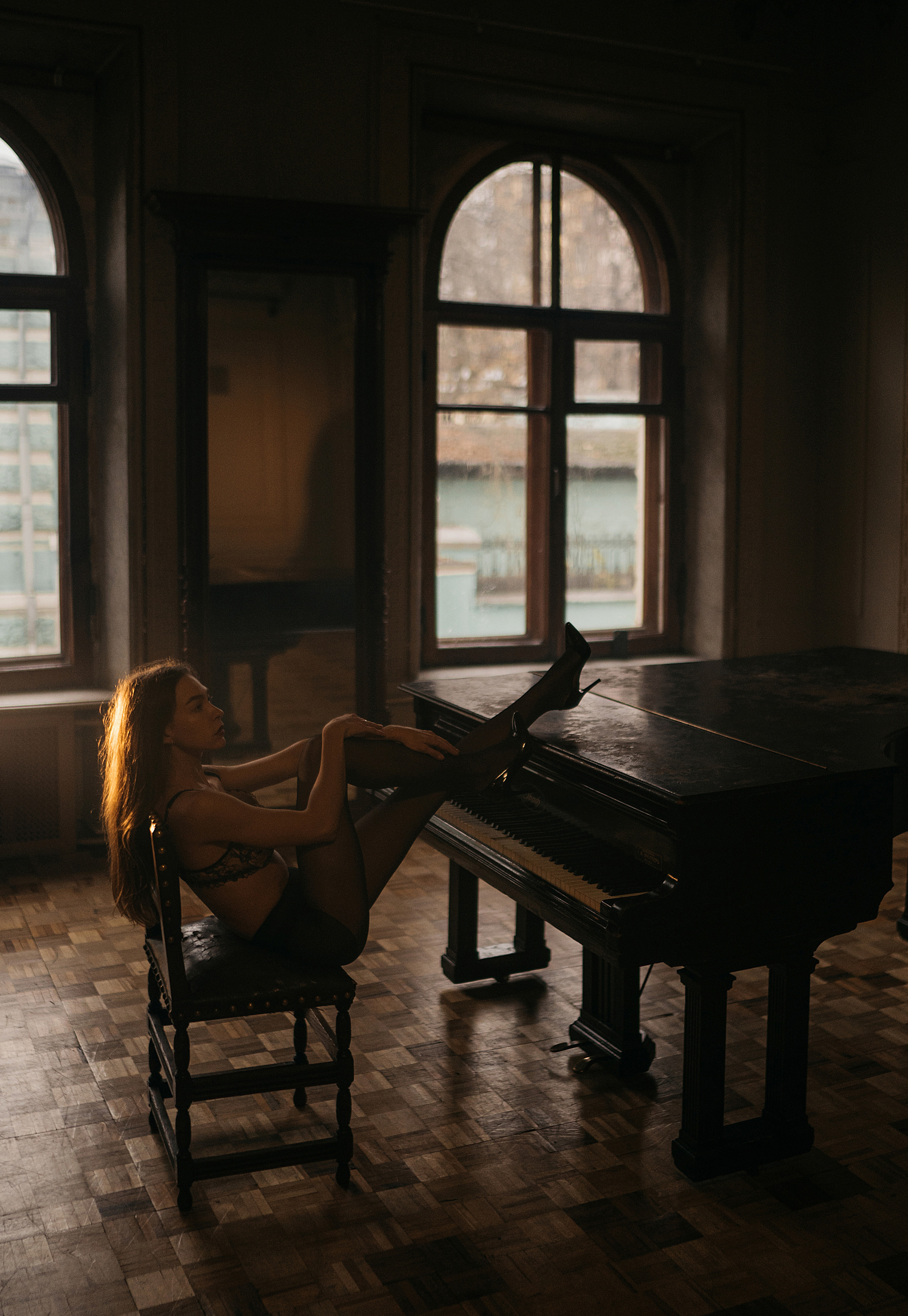 Фотосессия с роялем. Свадебный фотограф