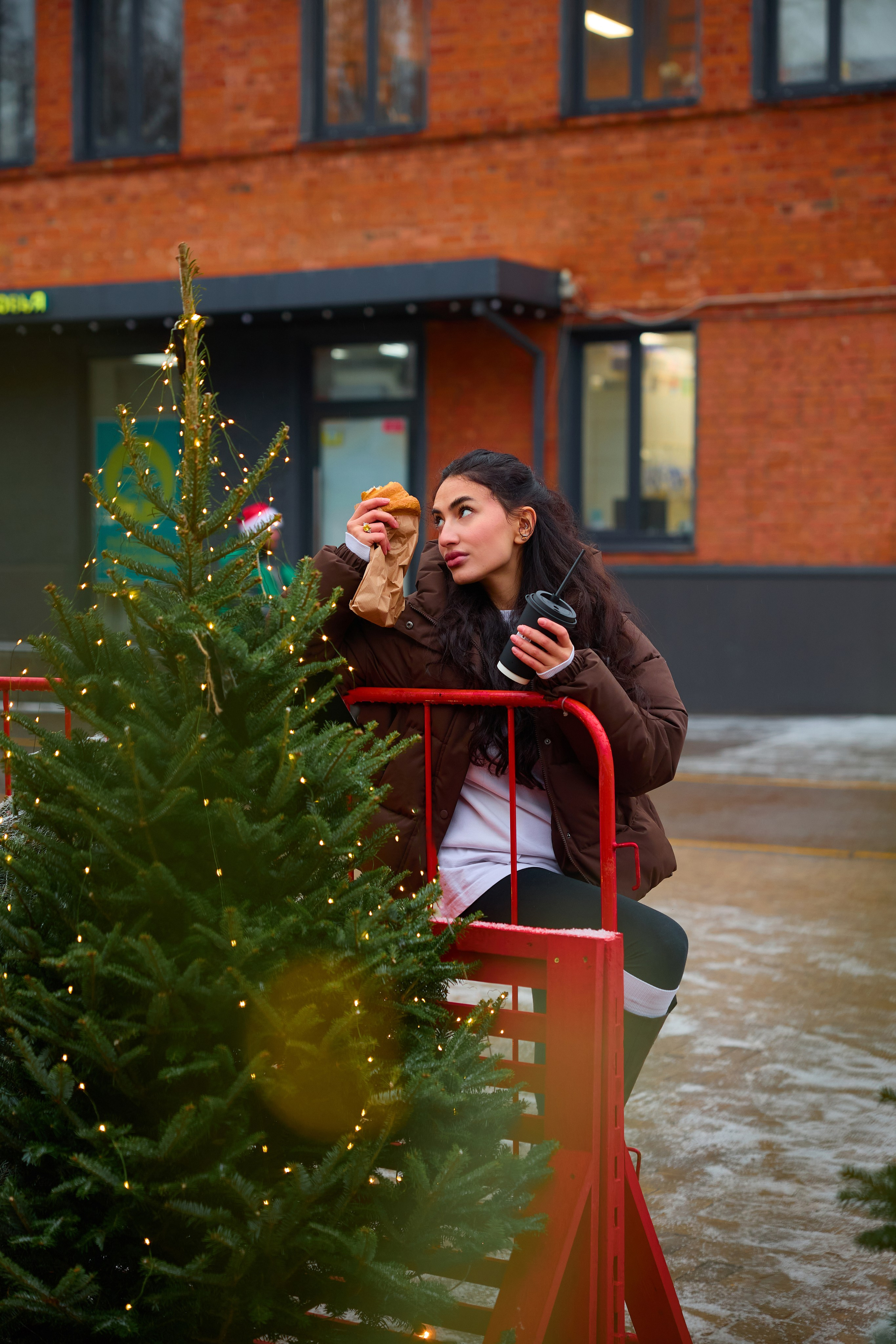 Зимняя уличная фотоессия. Фотограф Москва Карпова Евгения