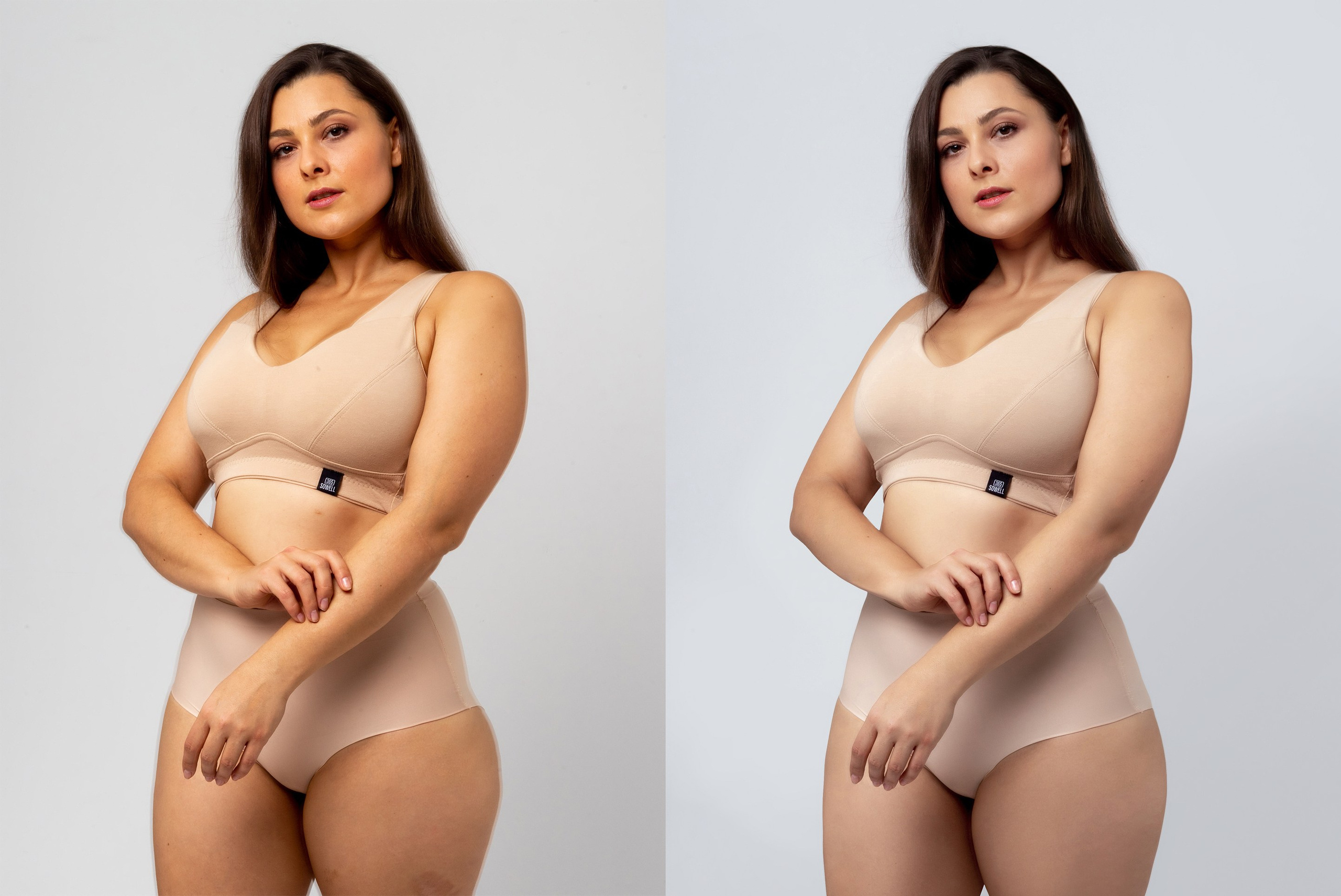 Деликатная обработка портретов для рекламы нижнего белья | Студия SVITHART