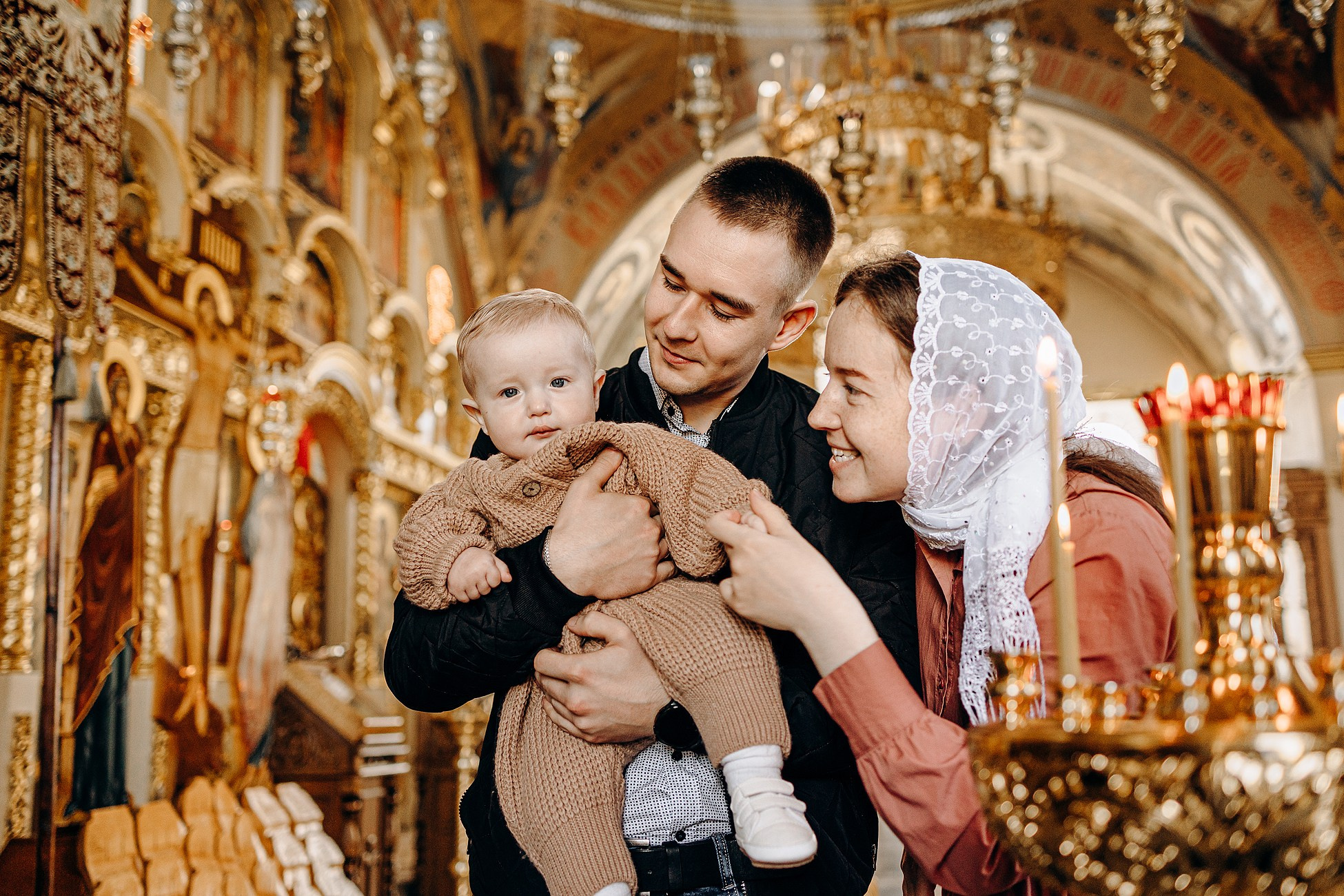 Крещение в Соловцовке. Семейный фотограф в Пензе Мария Левина