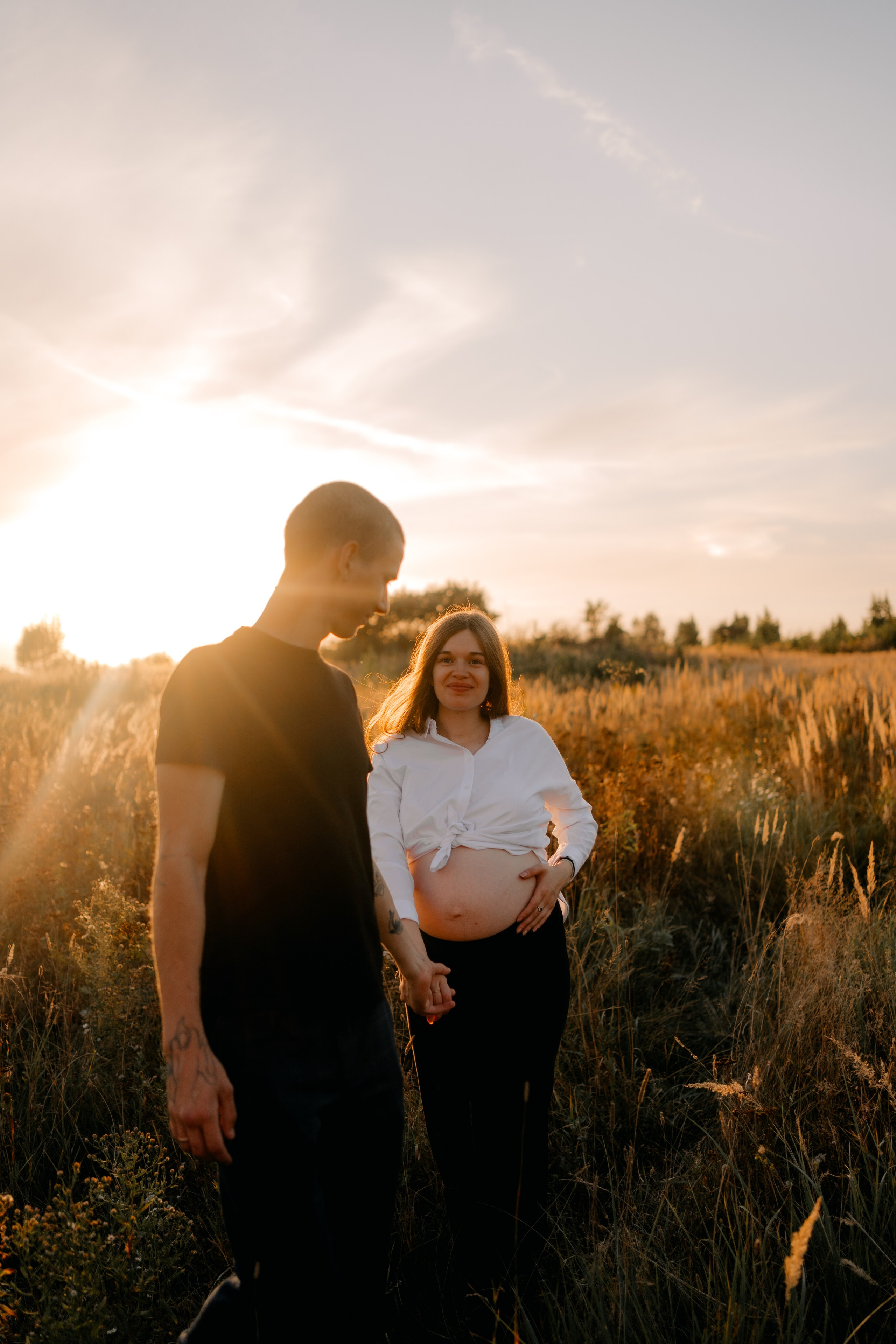 Фотосессия беременности на природе. Семейный фотограф в Москве и в Домодедово Екатерина Патракова