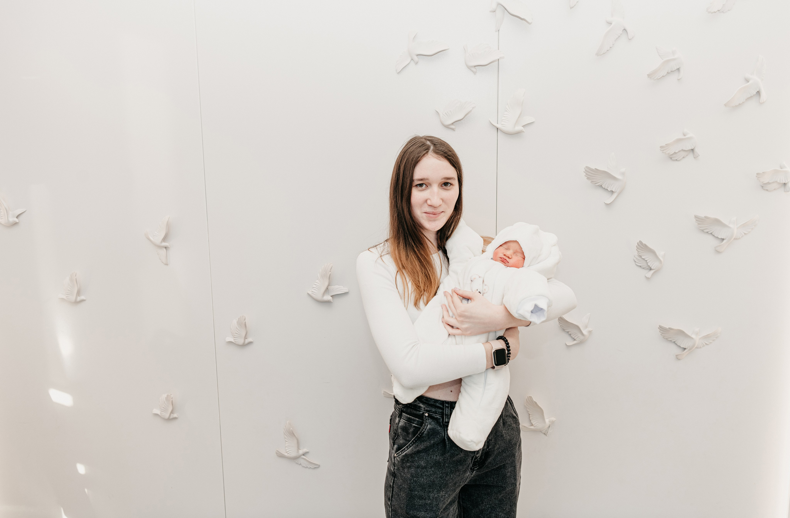Выписка Алены. 4 роддом. Фотограф на выписку из роддома в Москве и МО