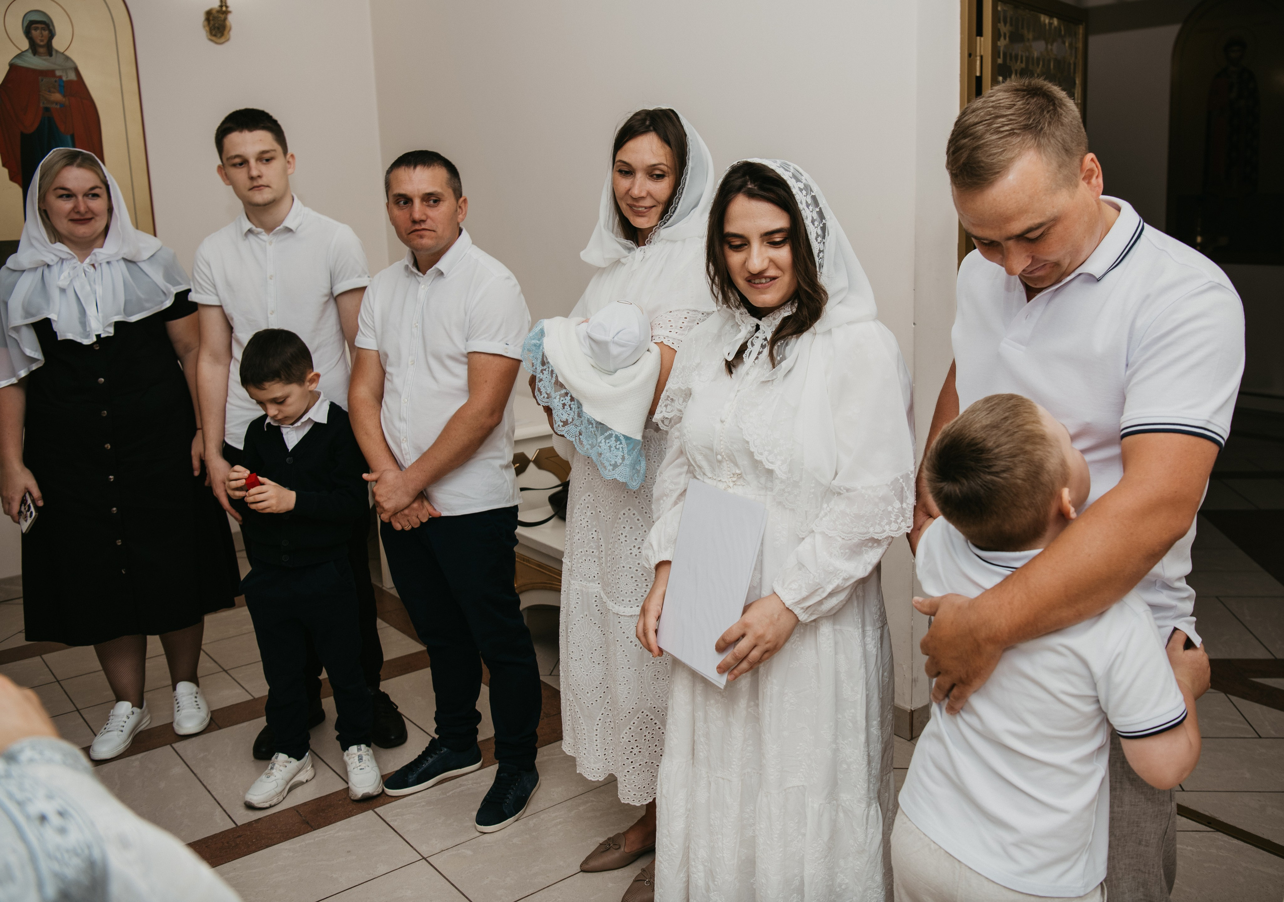 Крещение Евгения. Фотограф на выписку из роддома в Москве и МО