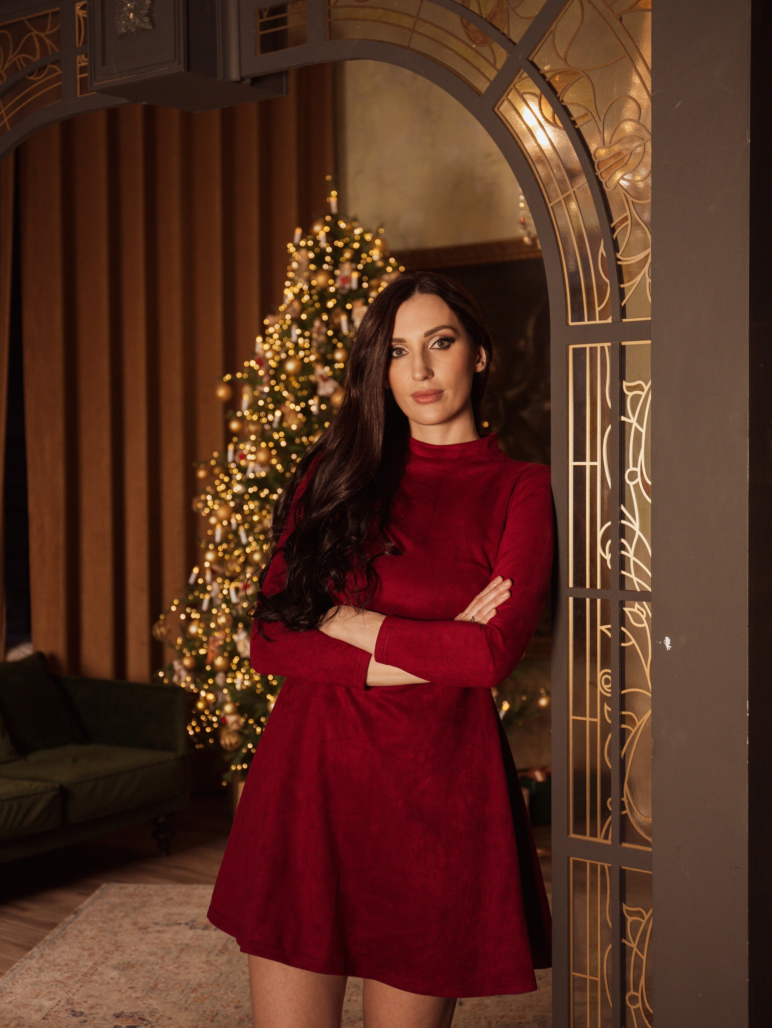 Мама с дочкой, новогодняя сьемка. Свадебный и семейный фотограф в Москве Мила Широких