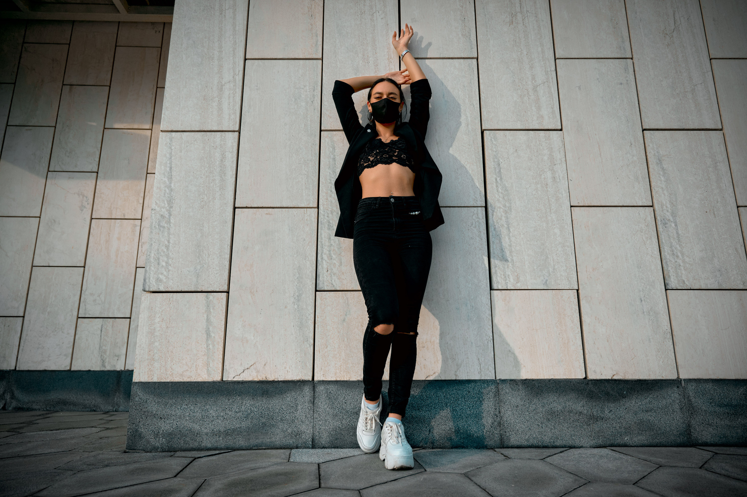 Черноснежка в парке Зарядье. Спортивный фитнес фотограф Алексей Нестеров