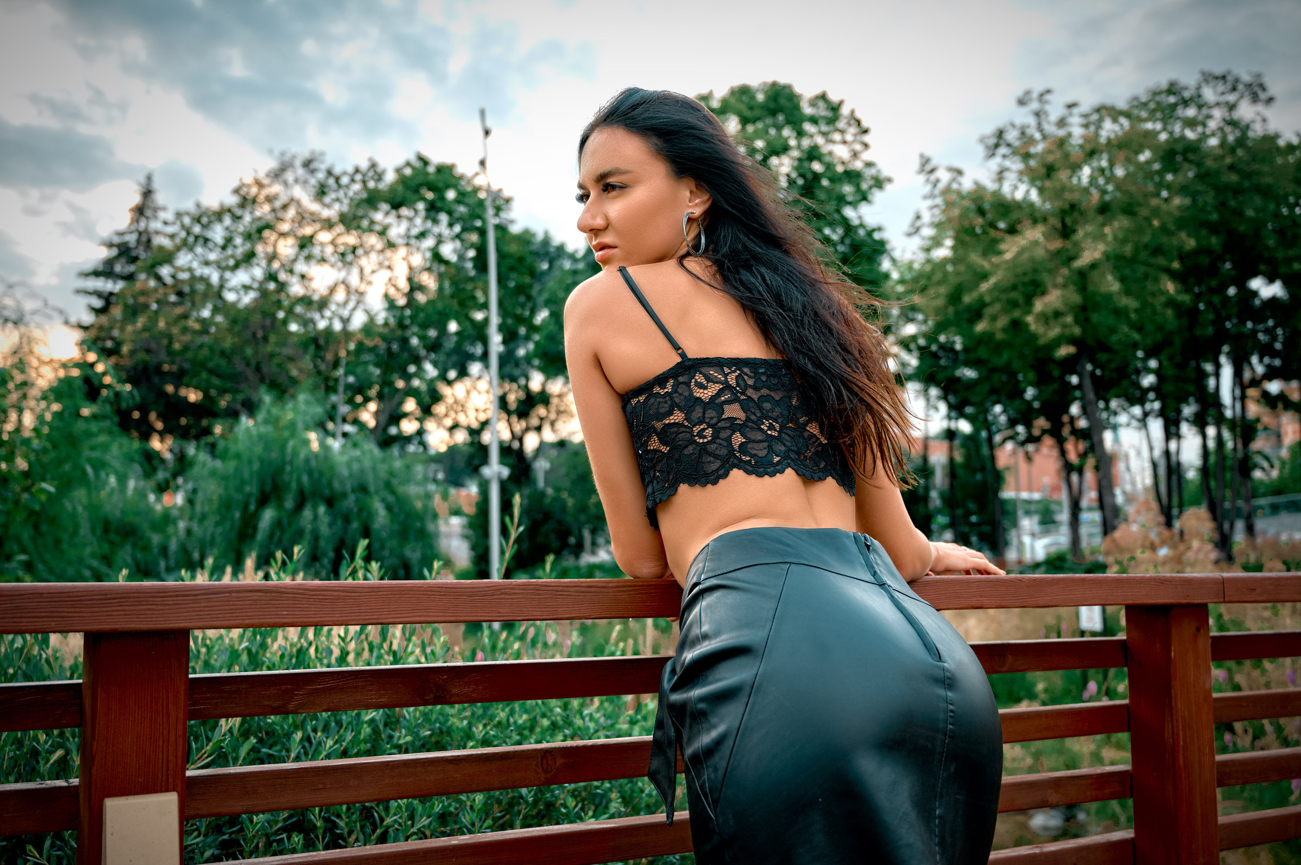 Черноснежка в парке Зарядье. Спортивный фитнес фотограф Алексей Нестеров