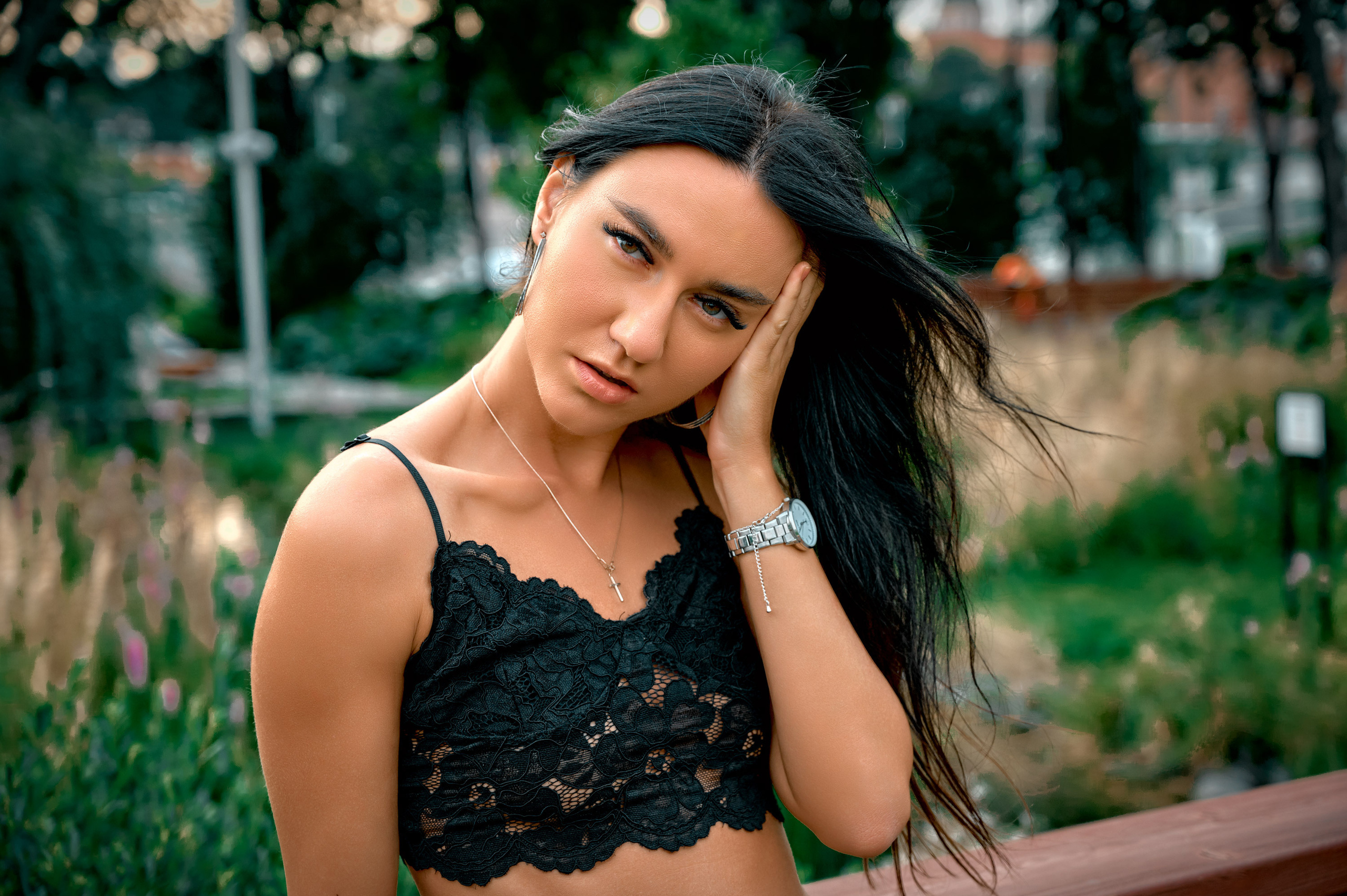 Черноснежка в парке Зарядье. Спортивный фитнес фотограф Алексей Нестеров