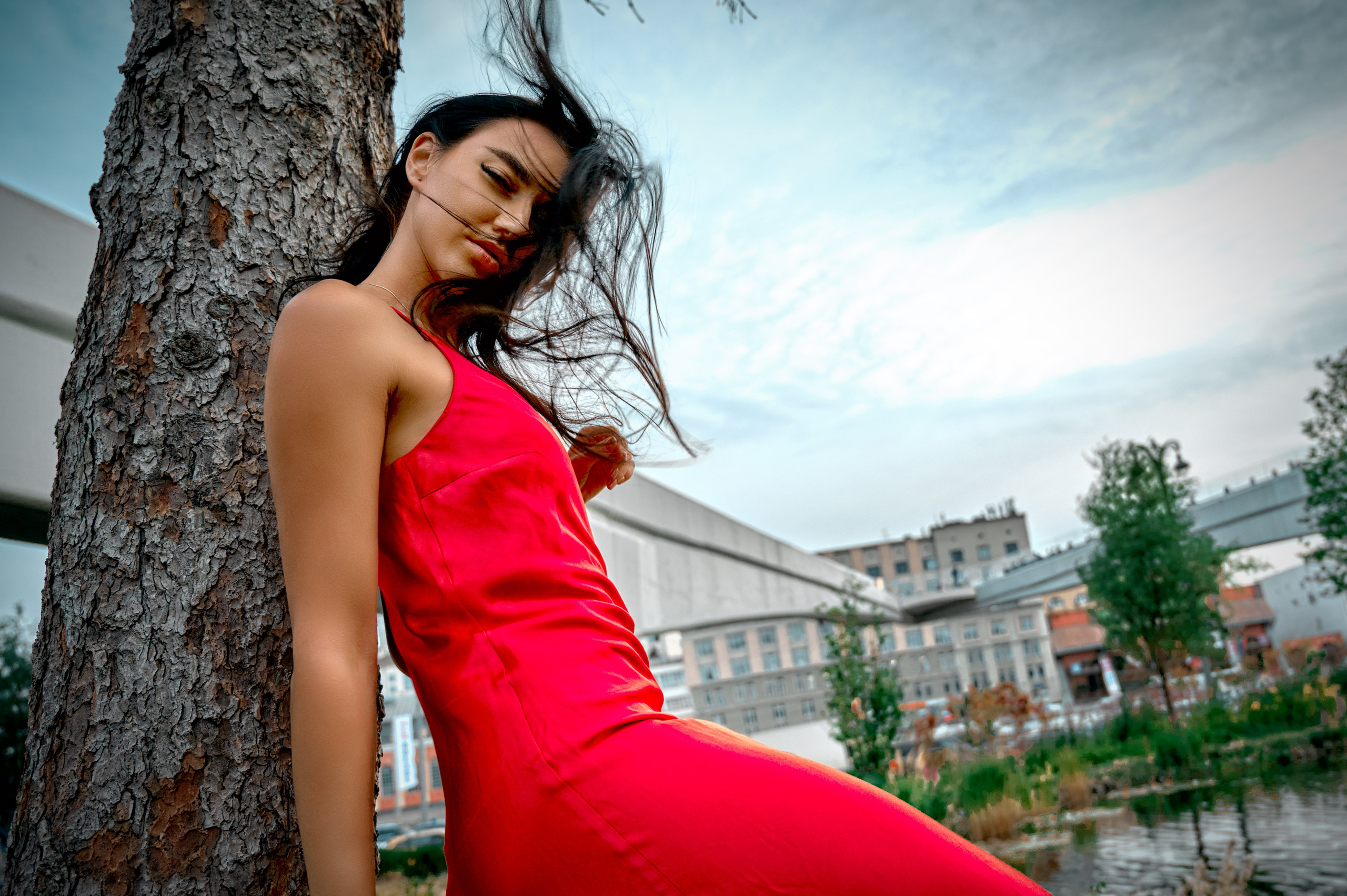 Черноснежка в парке Зарядье. Спортивный фитнес фотограф Алексей Нестеров