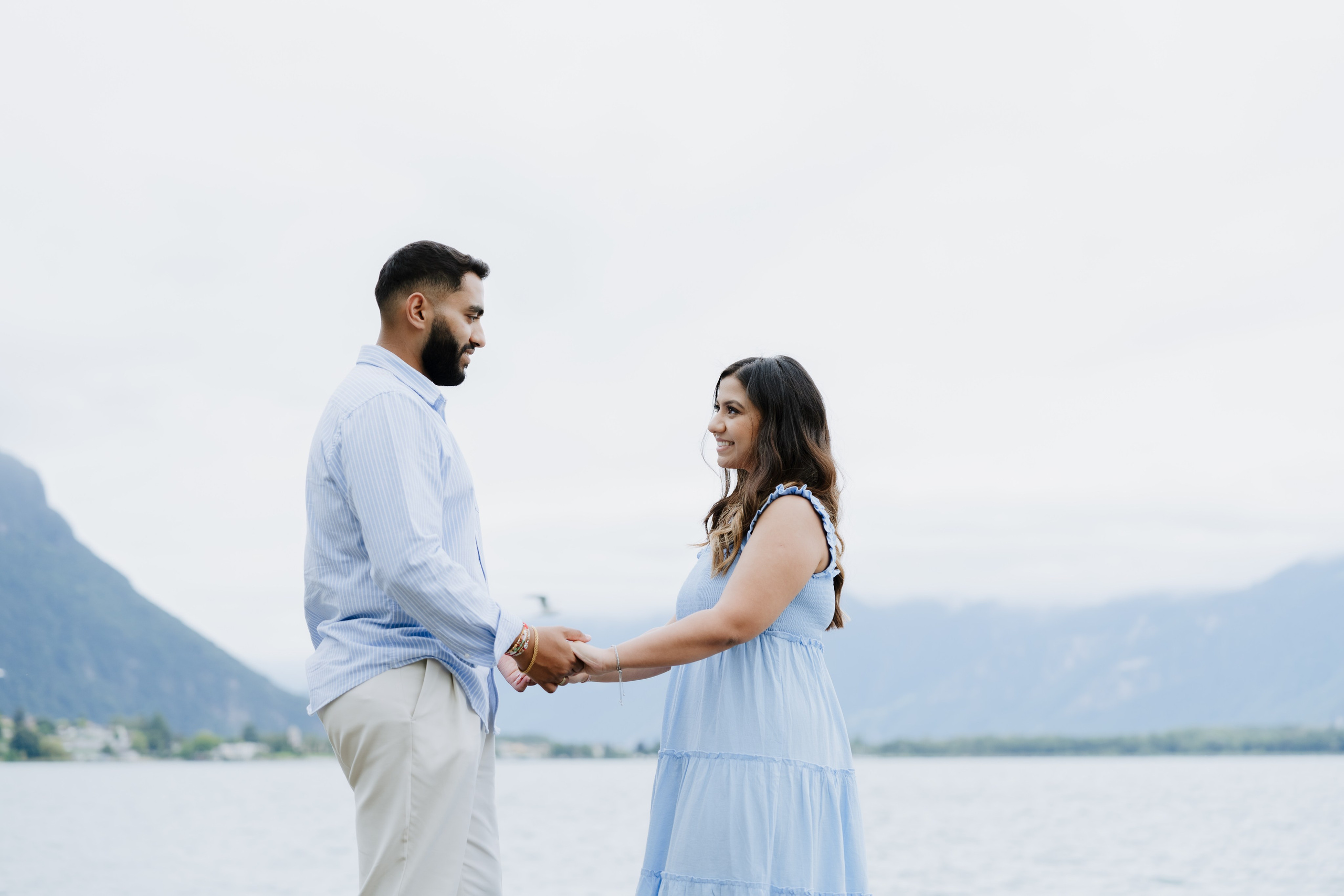 Krishna & Ravi | Proposal Montreux. Professional Wedding Photographer Geneva & Romande Switzerland | Tanya Creator