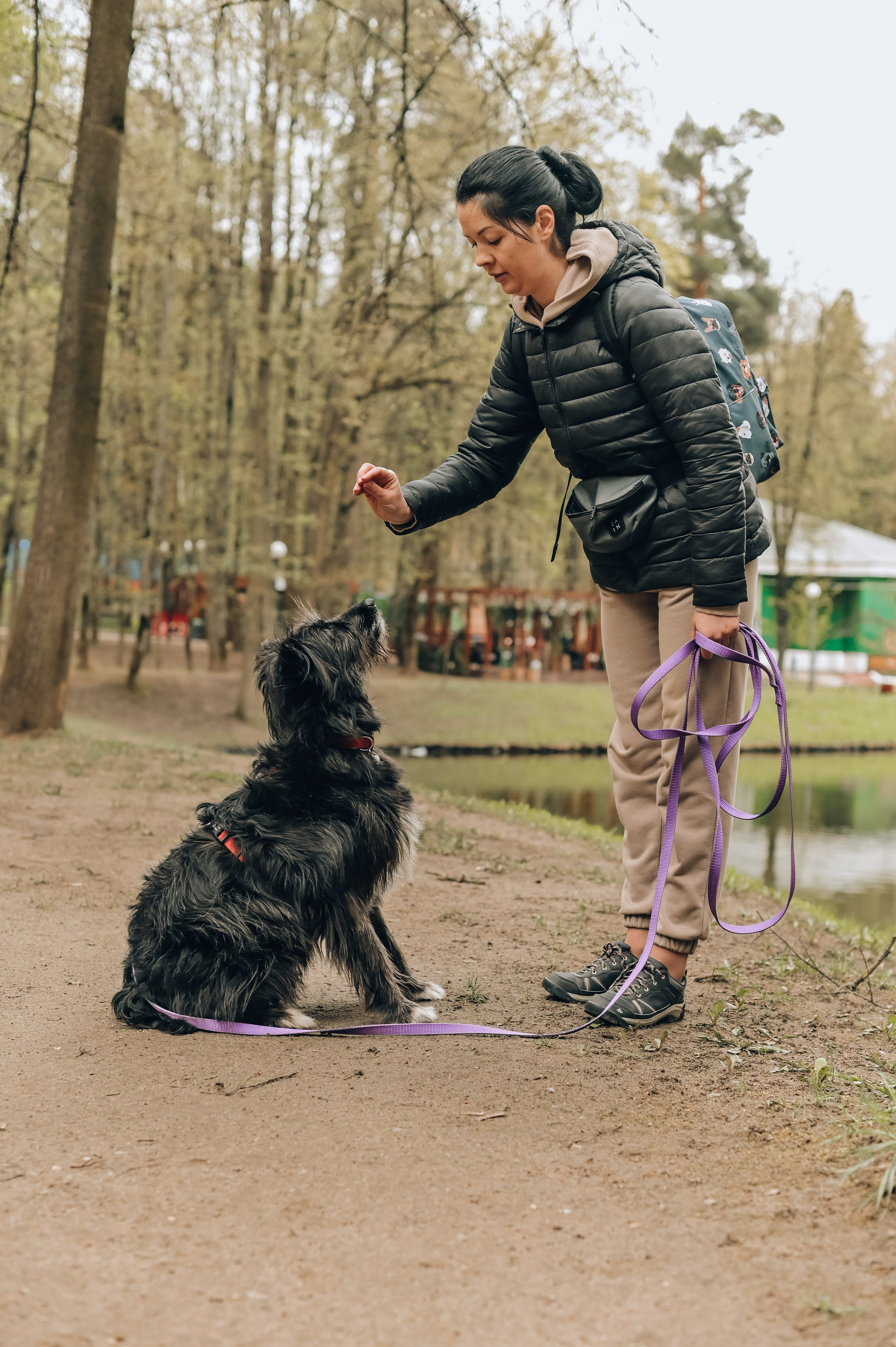 Занятие с кинологом. Семейный и репортажный фотограф в Москве Анастасия Трубкина