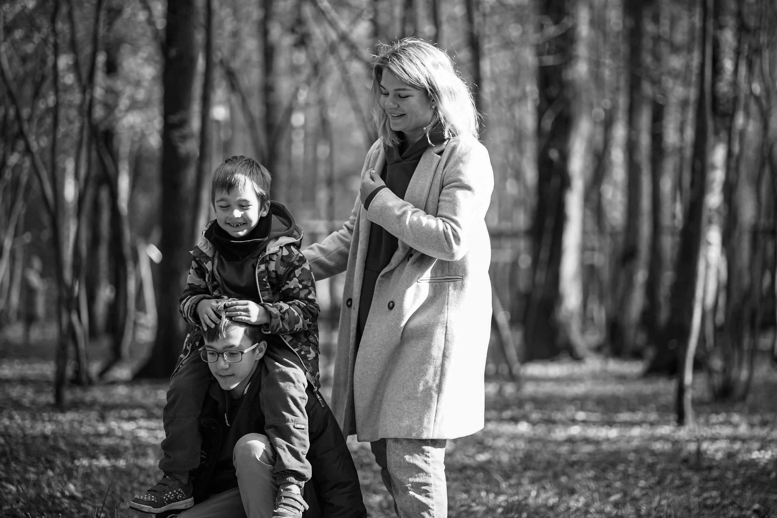 Георгий, Антон и мама. Семейный и детский фотограф в Москве (Тинао) Галкина Алевтина