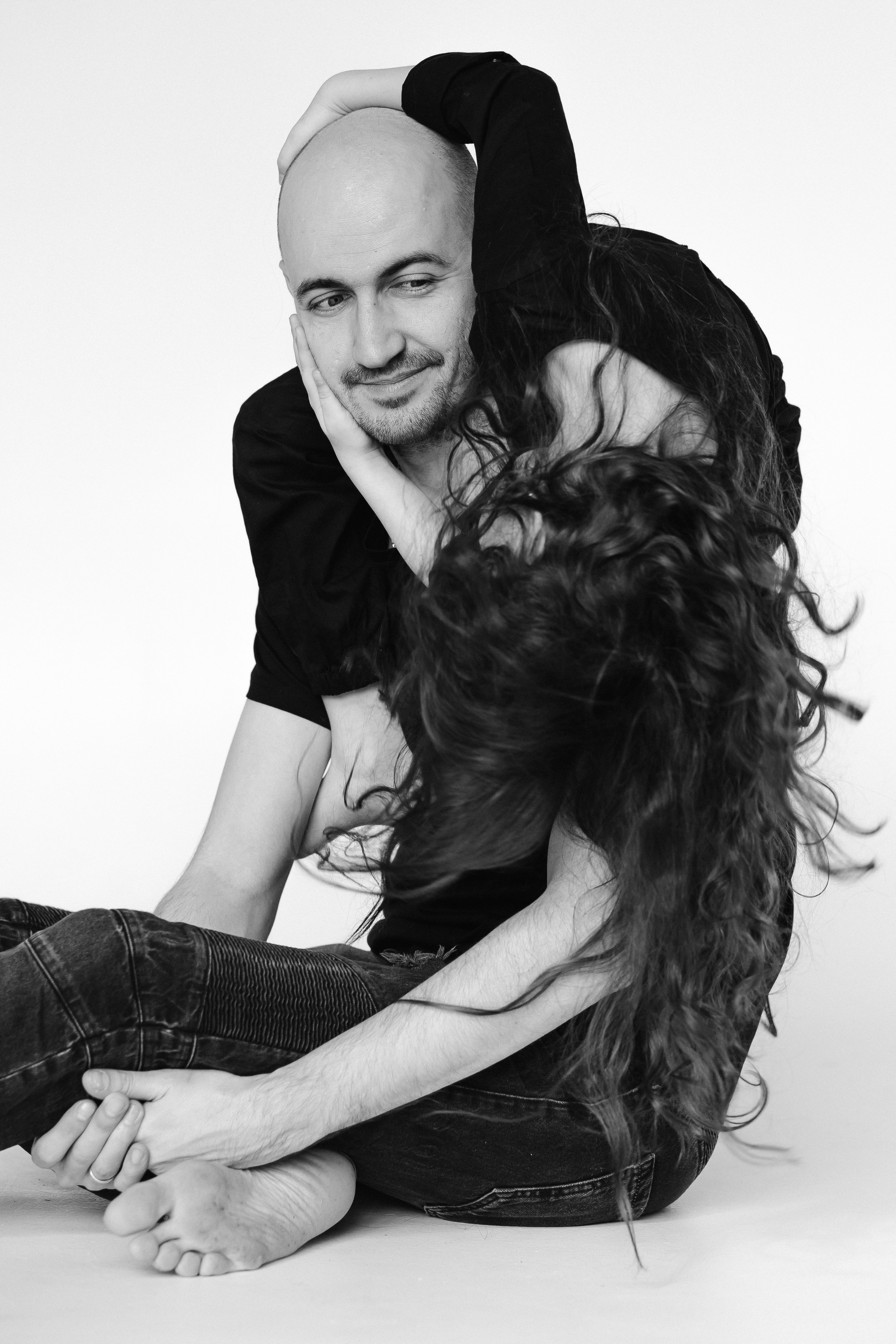 Лера с мамой, папой и Бусей