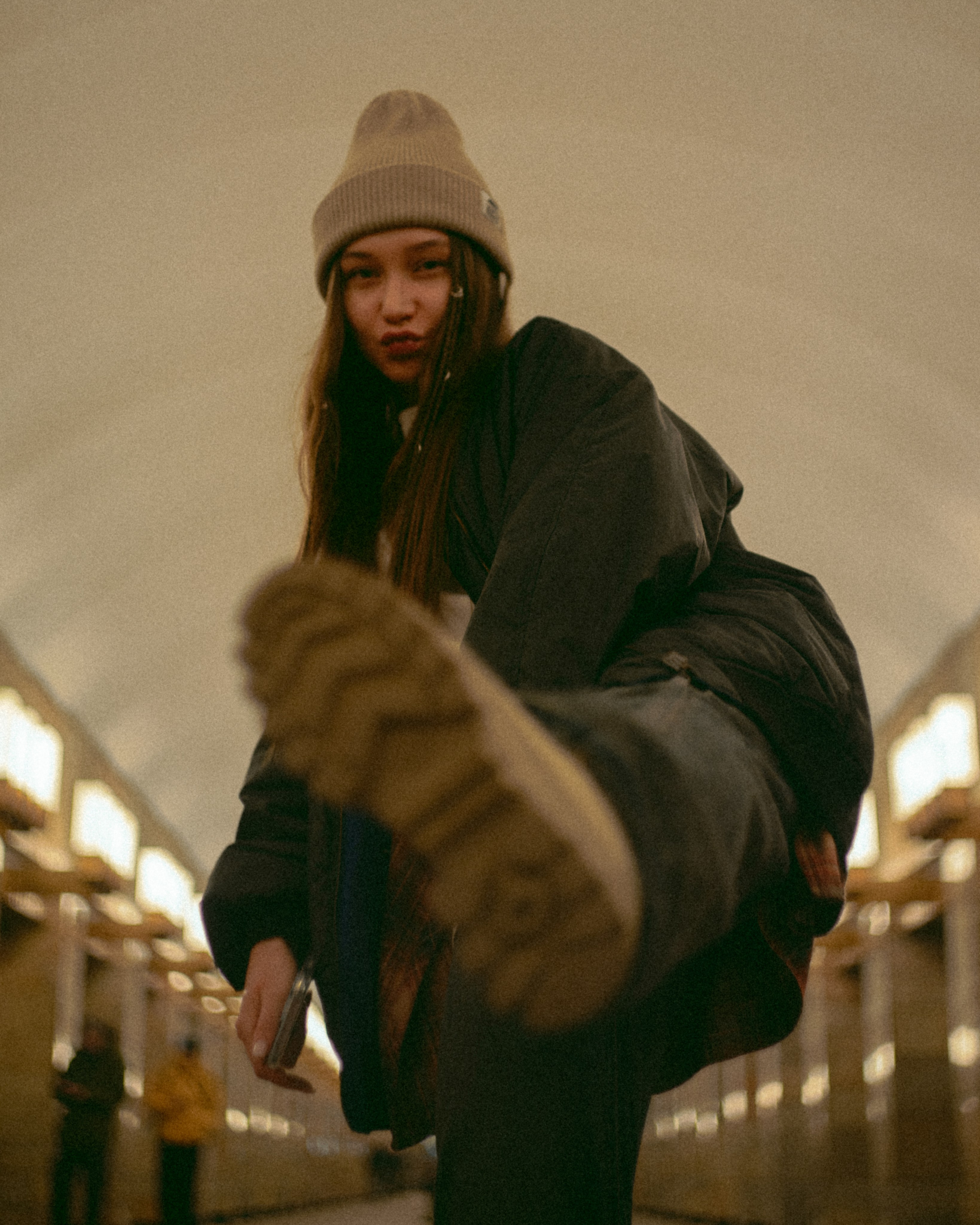 Grunge photoshoot at metro station Grazhdanskiy prospekt. Katya Che | Photographer | Beograd