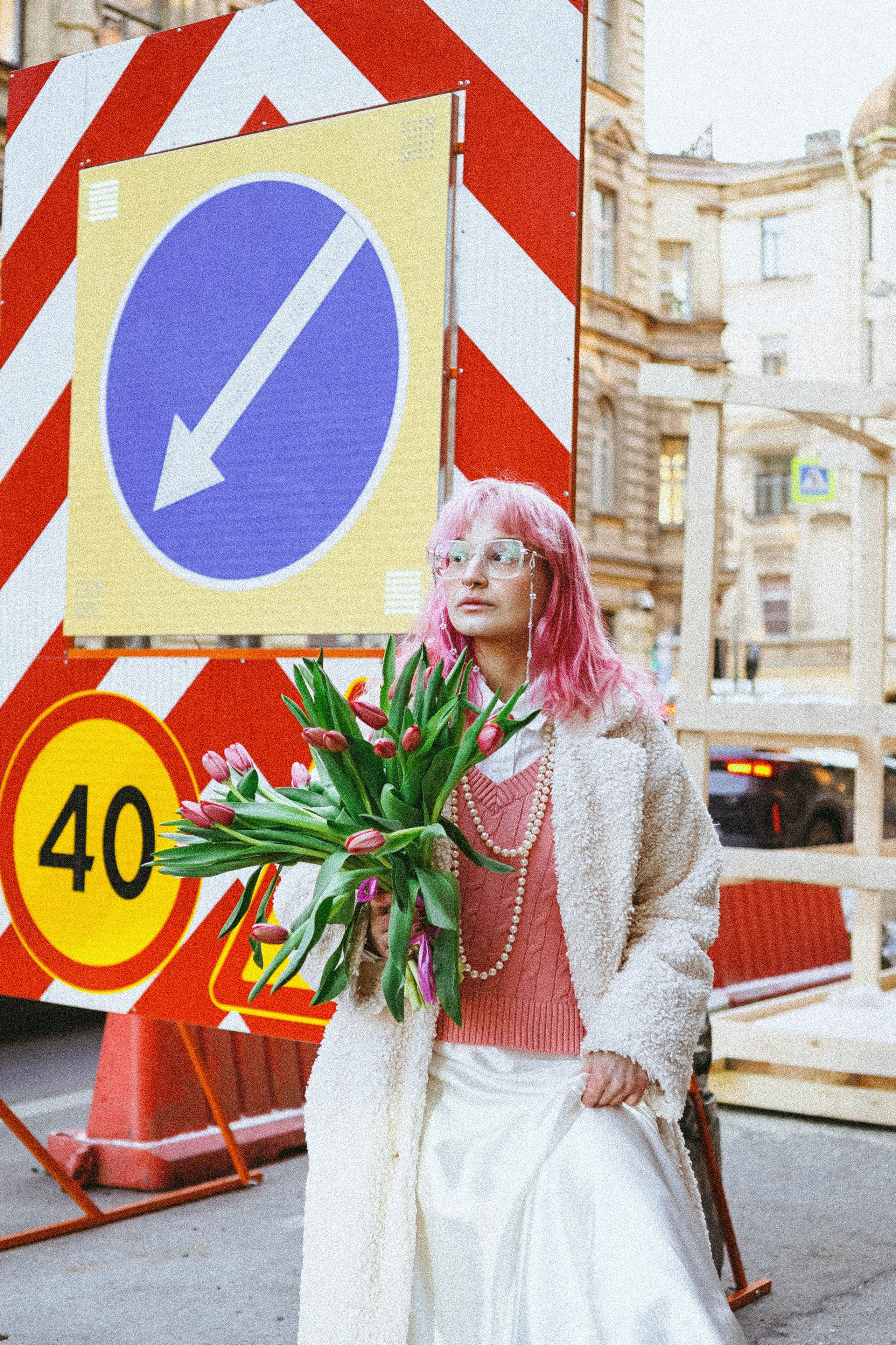 Прогулочная фотосессия с тюльпанами. Профессиональный фотограф, Санкт-Петербург — Виктория Богомолова