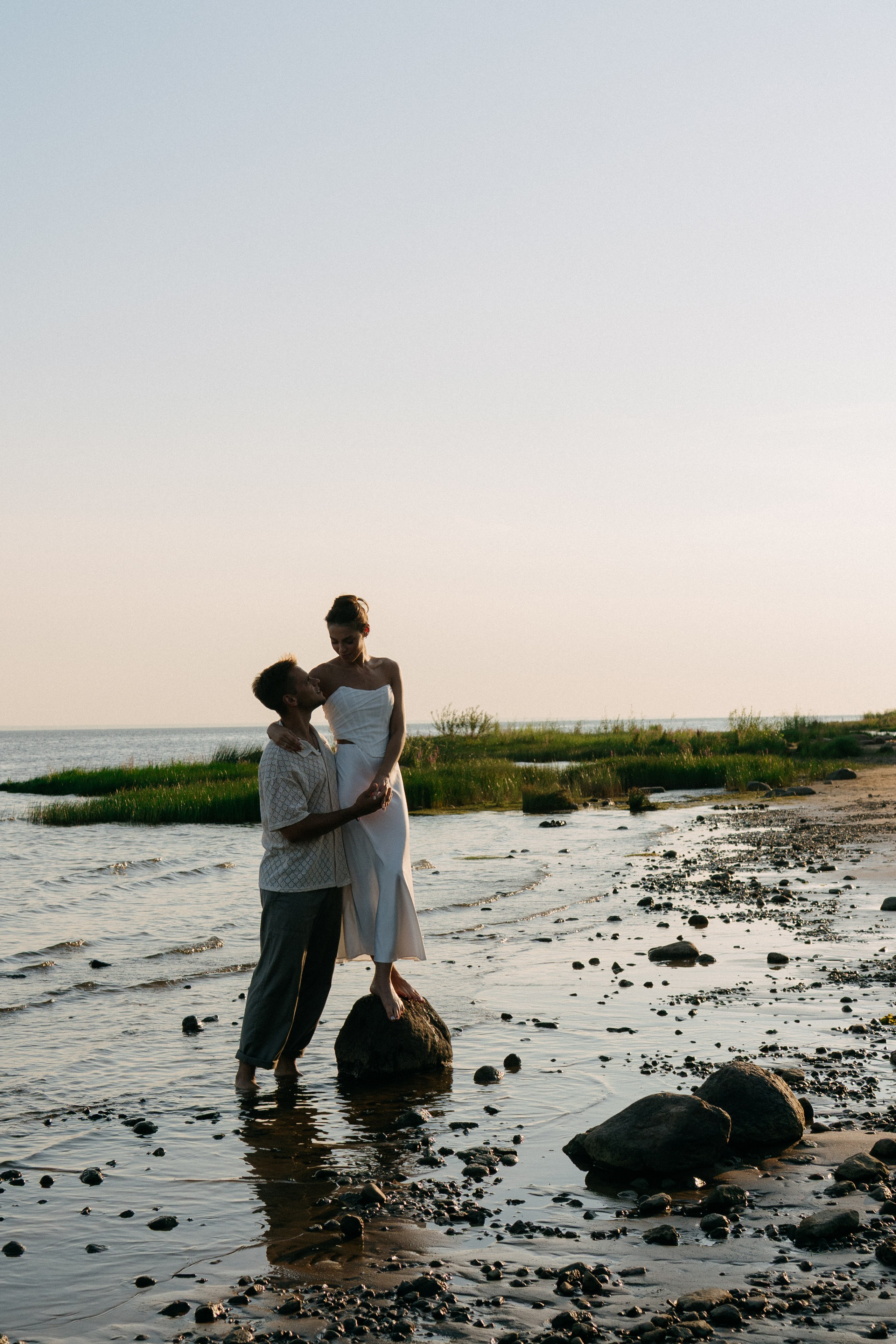 СВАДЕБНАЯ ФОТОСЕССИЯ ВЫЕЗДНОЙ ЦЕРЕМОНИИ (ФИНСКИЙ ЗАЛИВ). Профессиональный фотограф, Санкт-Петербург — Виктория Богомолова