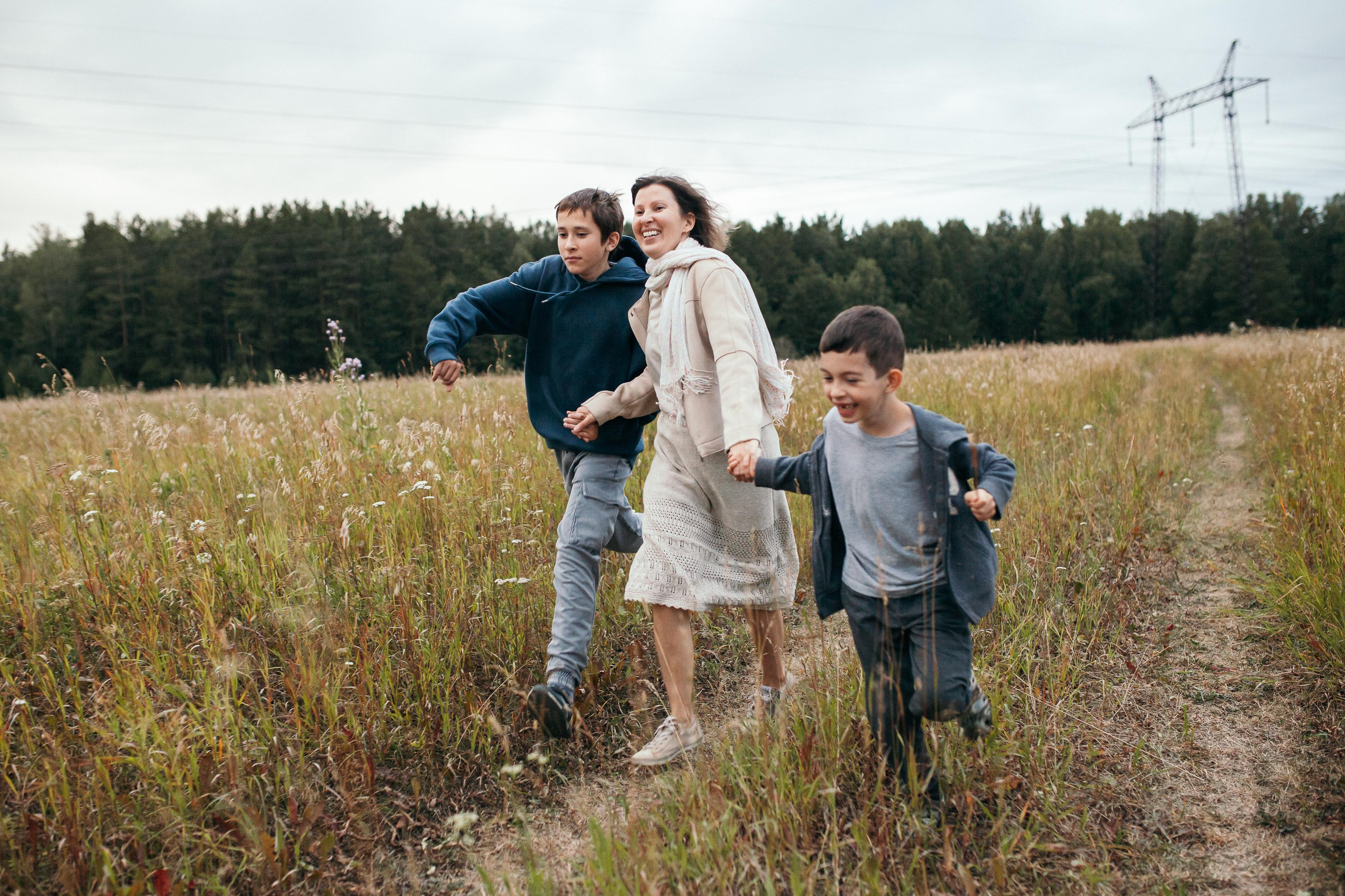 Мама Аня, Федя и Иван. Семейный фотограф Трусова Евгения в Екатеринбурге