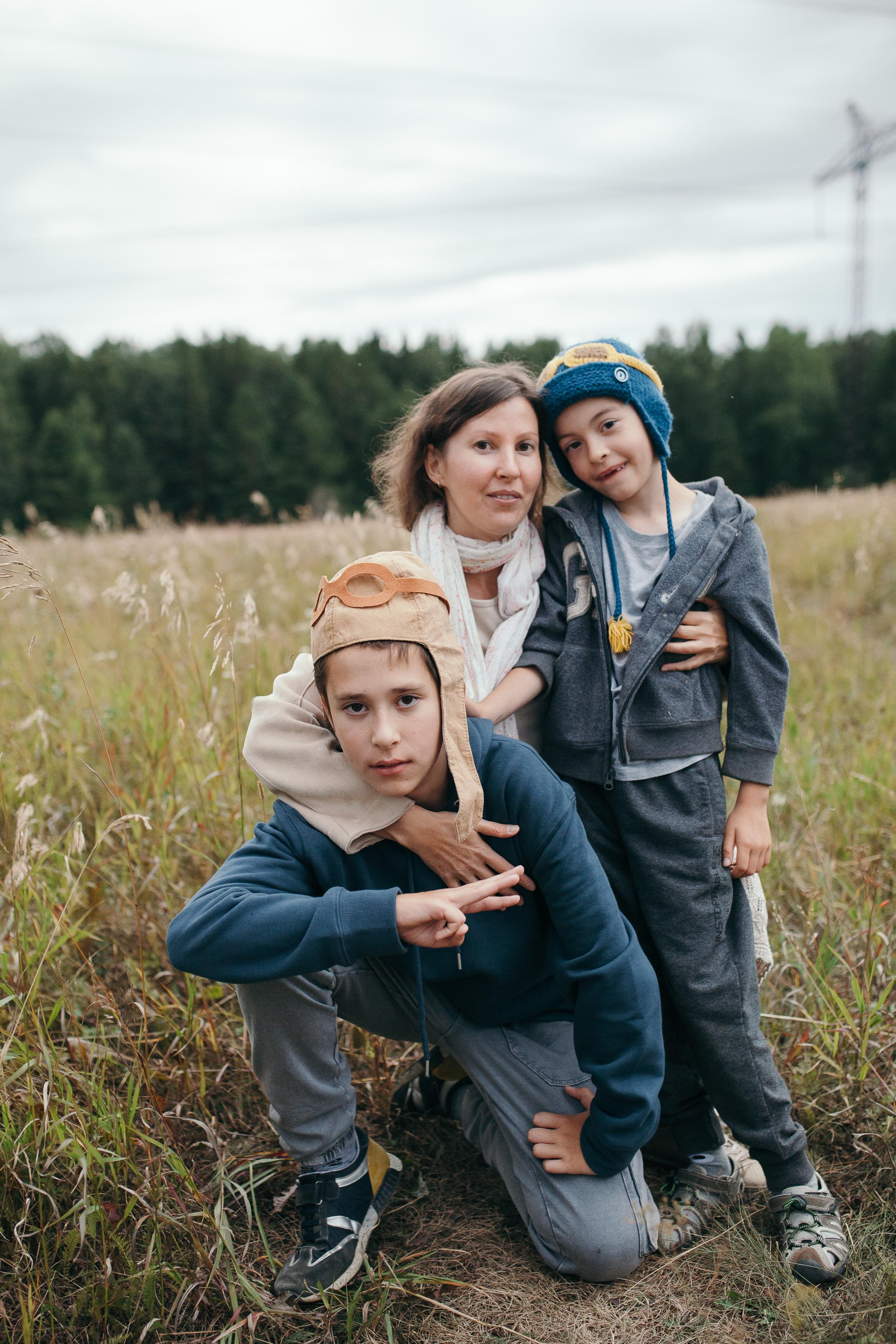 Мама Аня, Федя и Иван. Семейный фотограф Трусова Евгения в Екатеринбурге