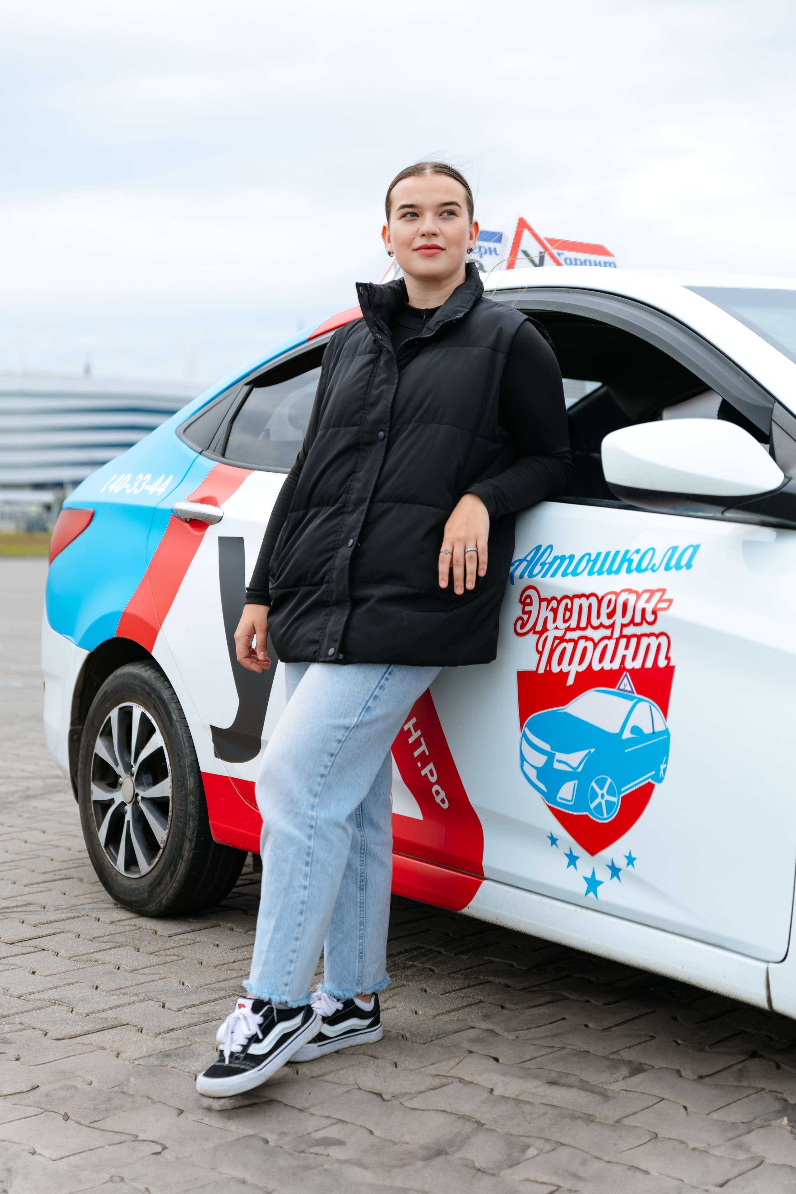 Extern-Garant Driving School. Content shooting. KRIS KRUPINNIKOVA