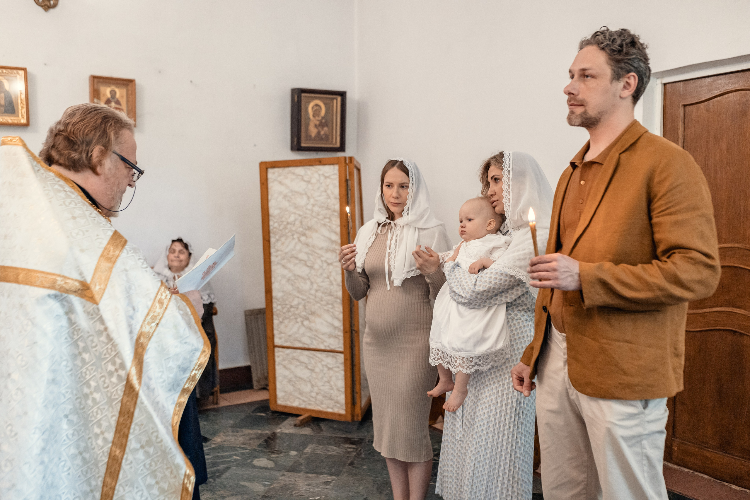 Крещение в Храме иконы Божией Матери «Живоносный Источник» Царицыно. Профессиональный фотограф в Москве и Мо Мария Шантарёва