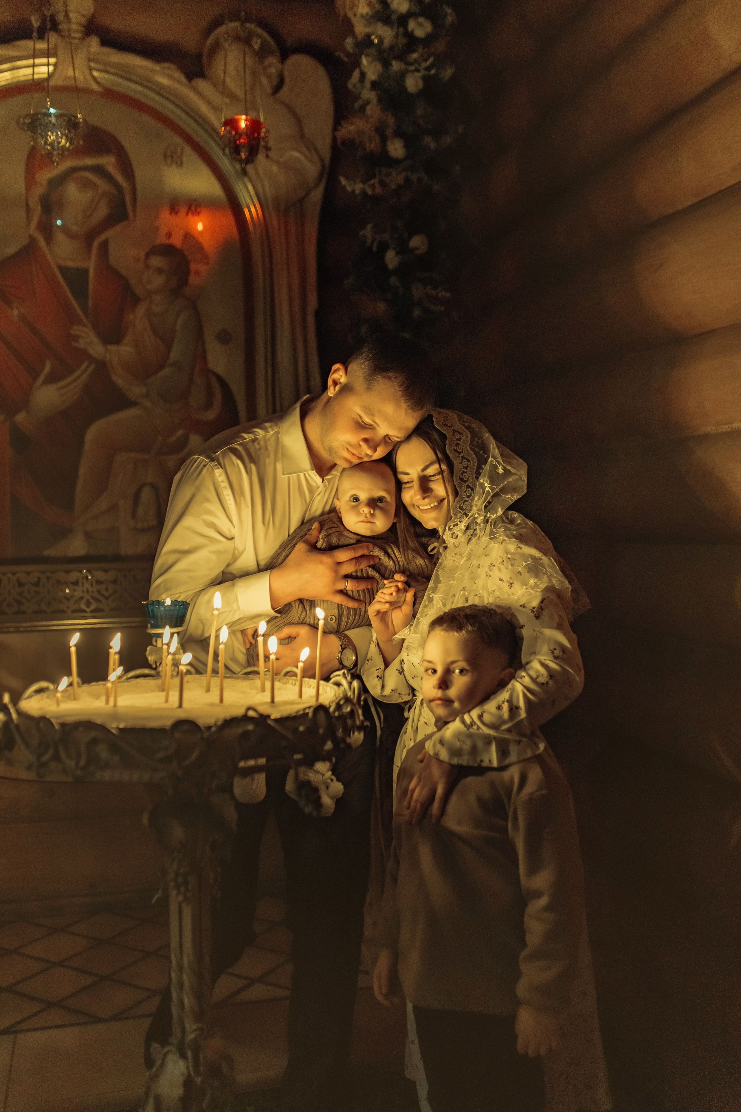 Крещение Матвея, храм Святой Троицы, декабрь 2025