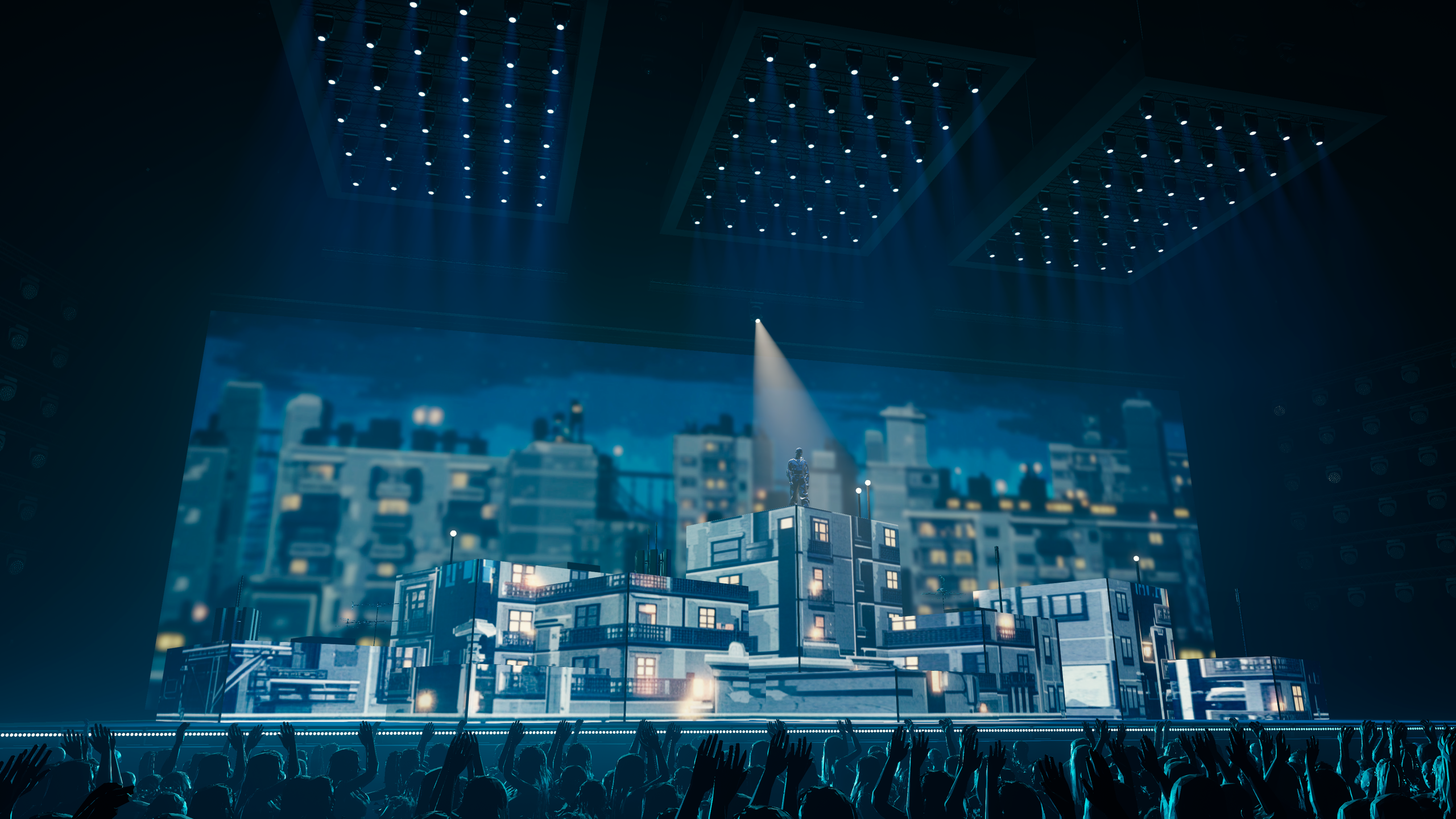 ABOVE THE CITY. OOPS