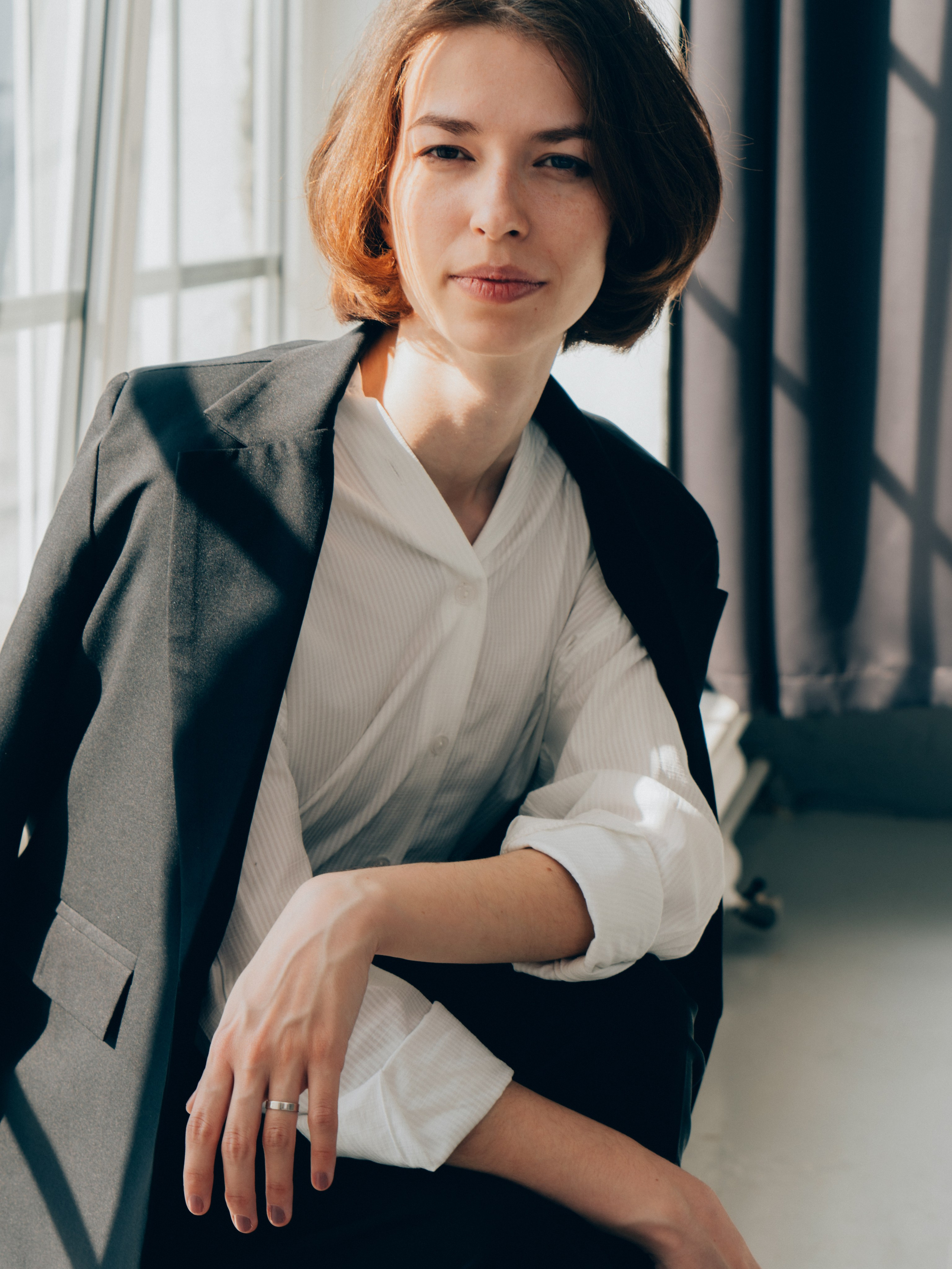 Портретная фотосессия для Полины в фотостудии. Светлана Гопанюк. Портретный фотограф. Санкт-Петербург. СПб