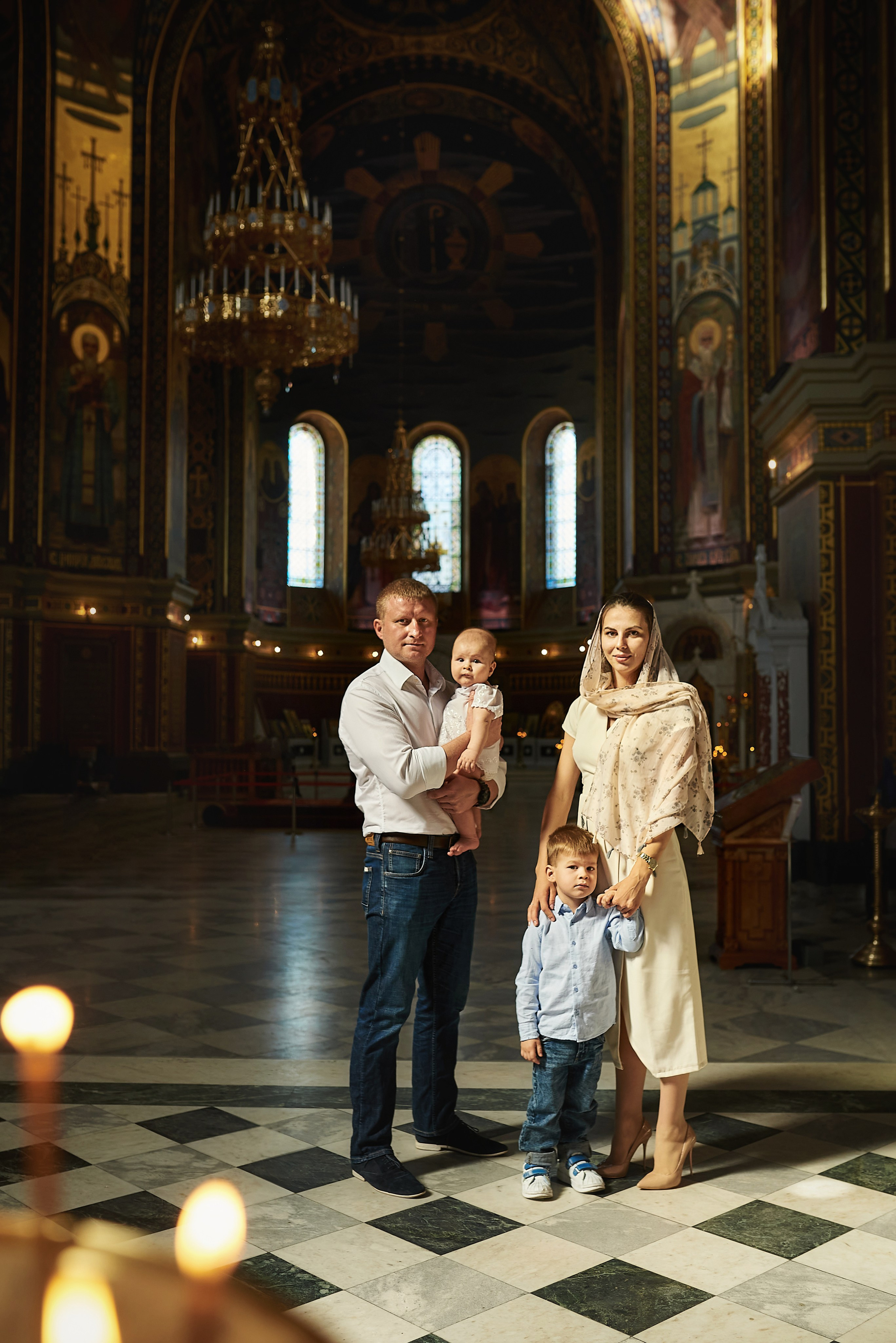 Двойное крещение в Новочеркасском соборе. Семейный фотограф в Ростове-на-Дону Татьяна Литвинова