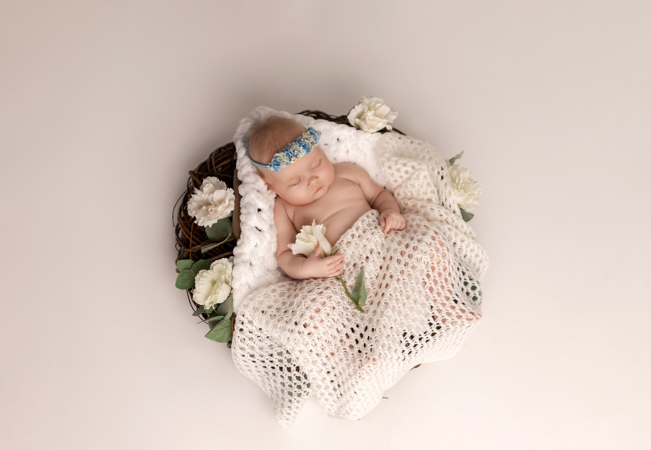 Ольга, 1,5 месяца. Фотограф новорожденных в Нижнем Новгороде Надежда Кадылкина