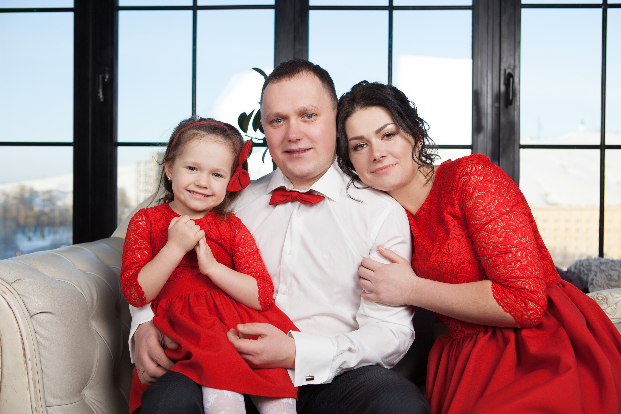 Анна и семья. Фотограф Дарья Локотко в Красноярске