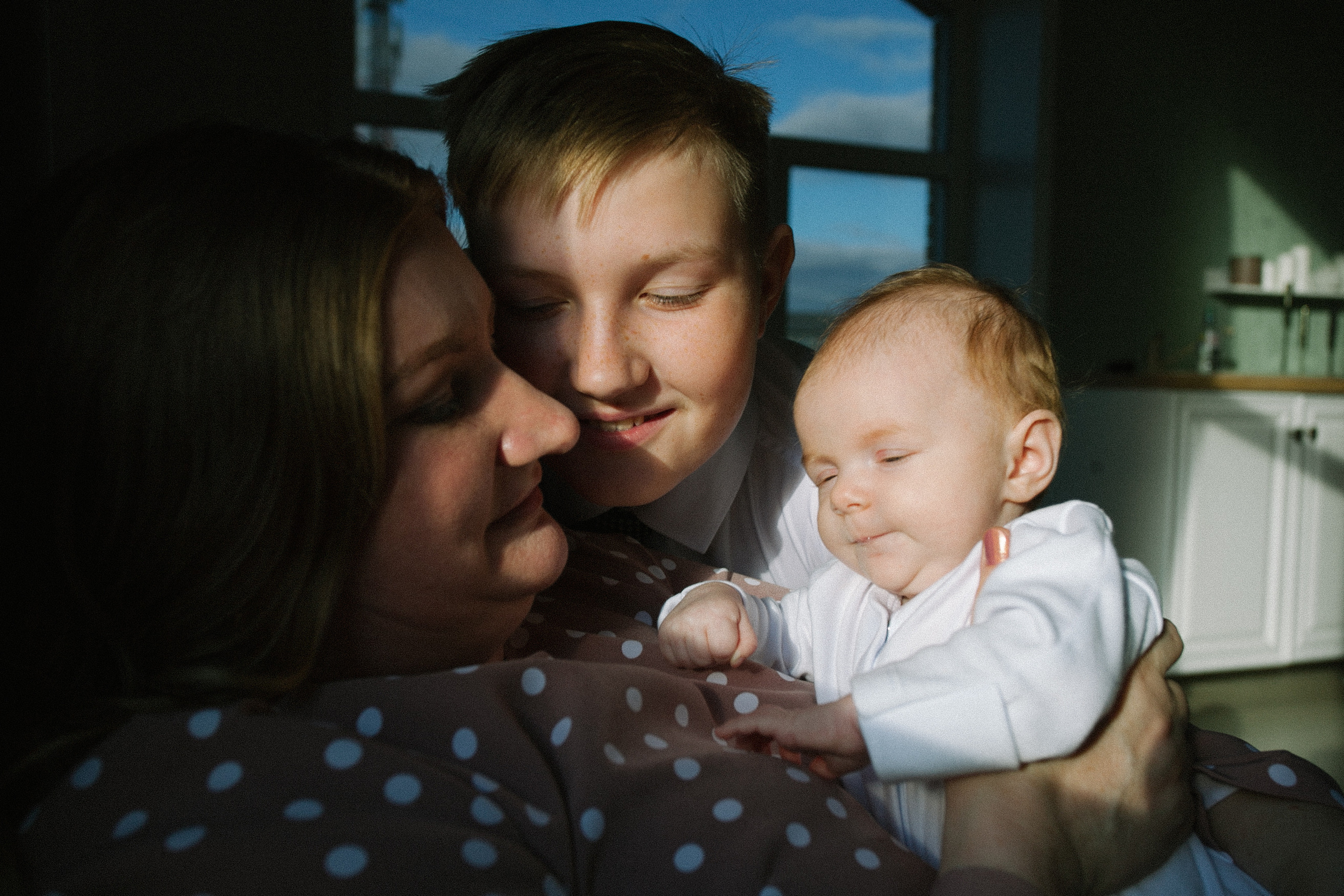 мама сын и малышка фотосессия семья