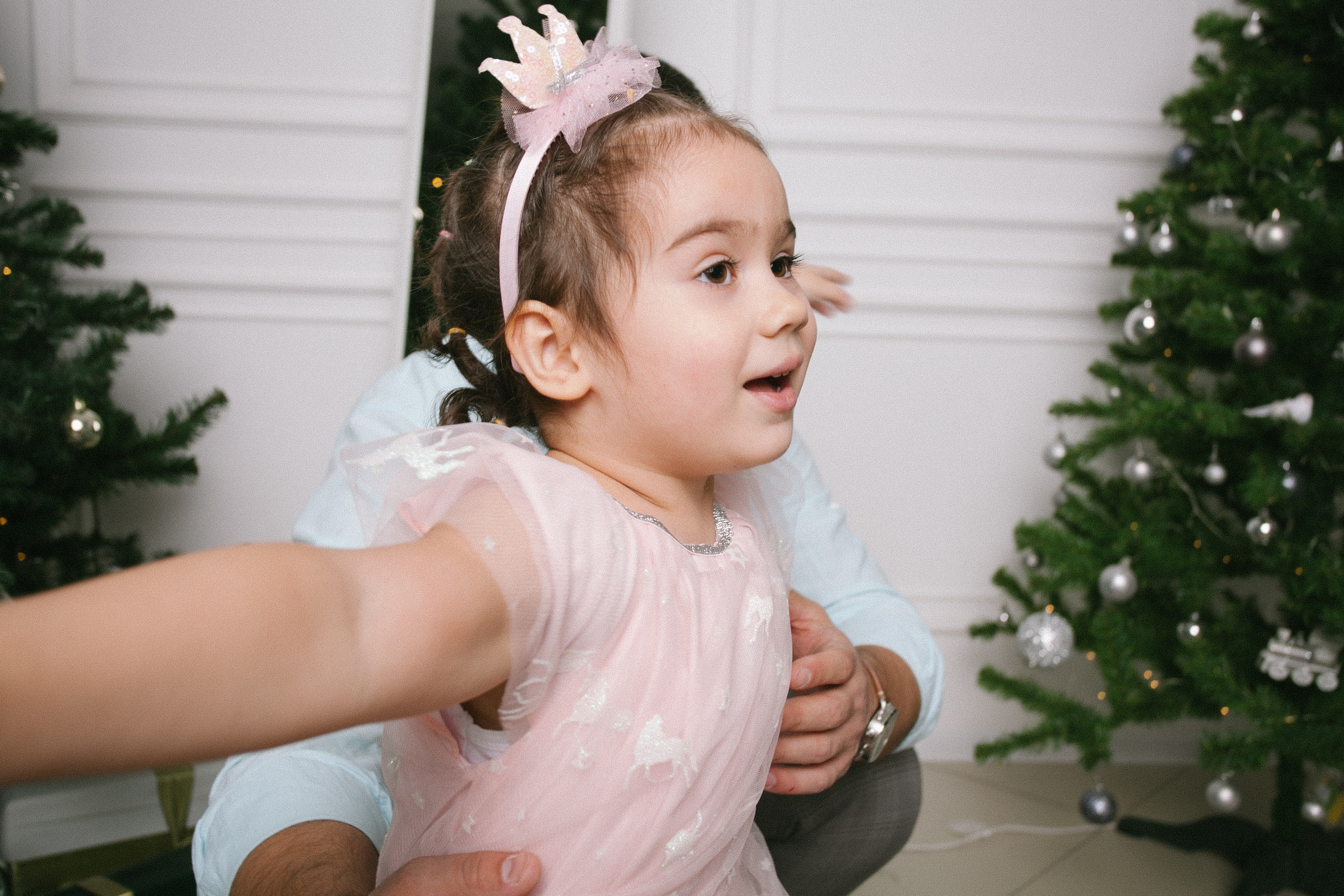 заяц счастливая семья фотосессия в студии вместе любовь новый год