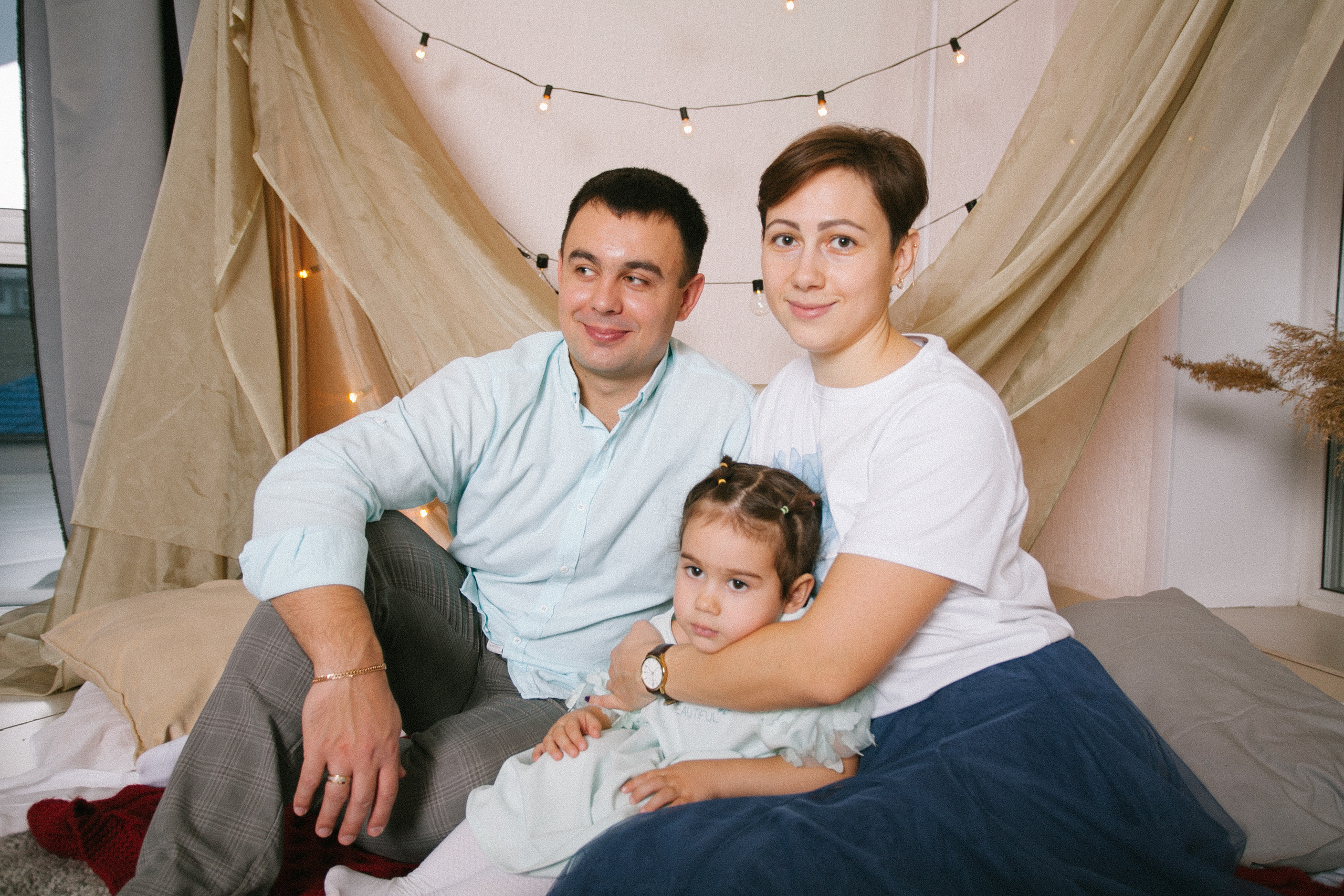 счастливая семья фотосессия вместе 