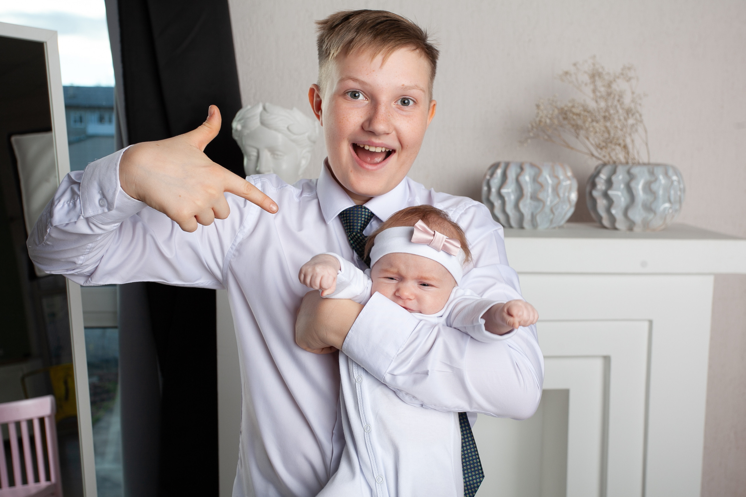 мальчик и сестра малышка фотосессия