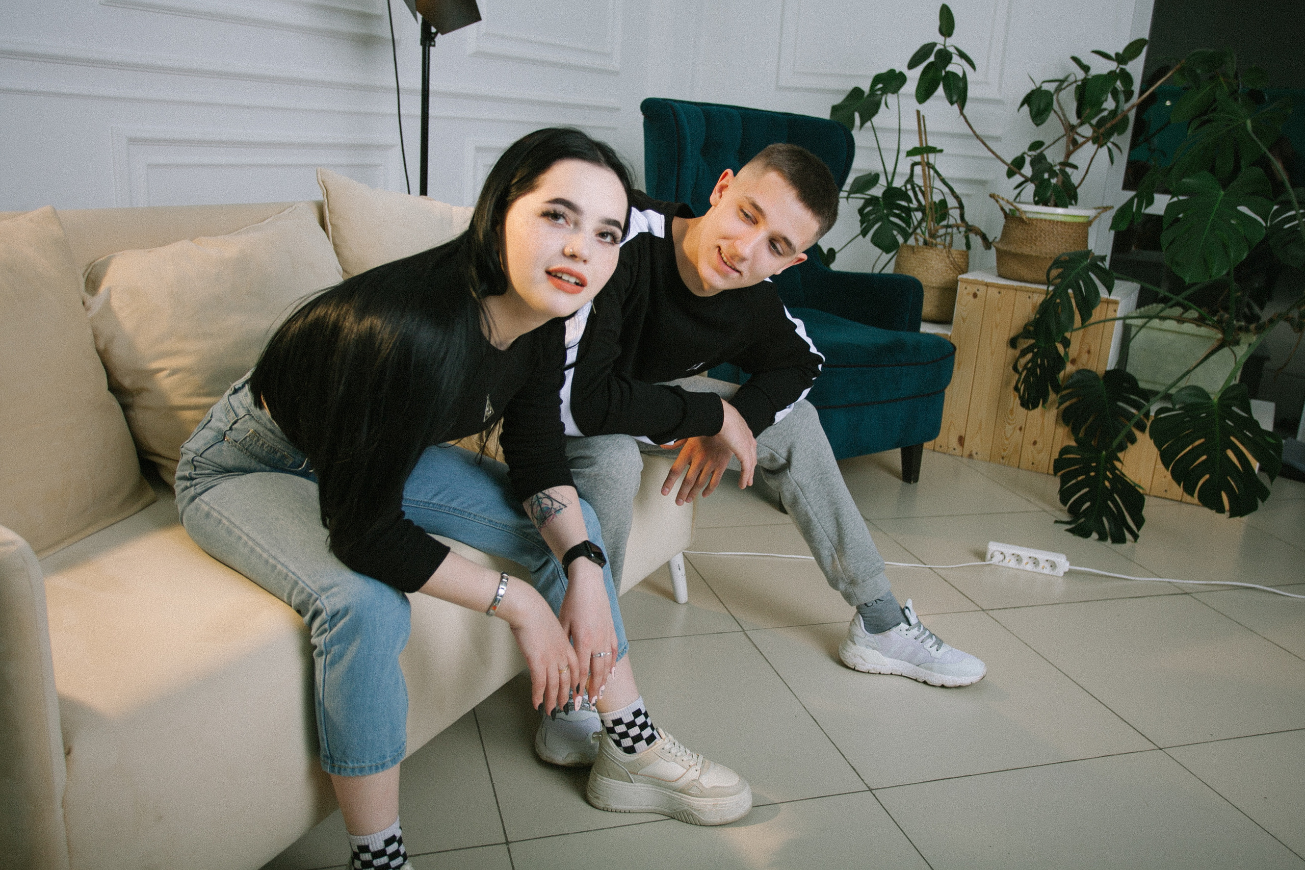 девушка парень любовь романтическая фотосессия в фото студии