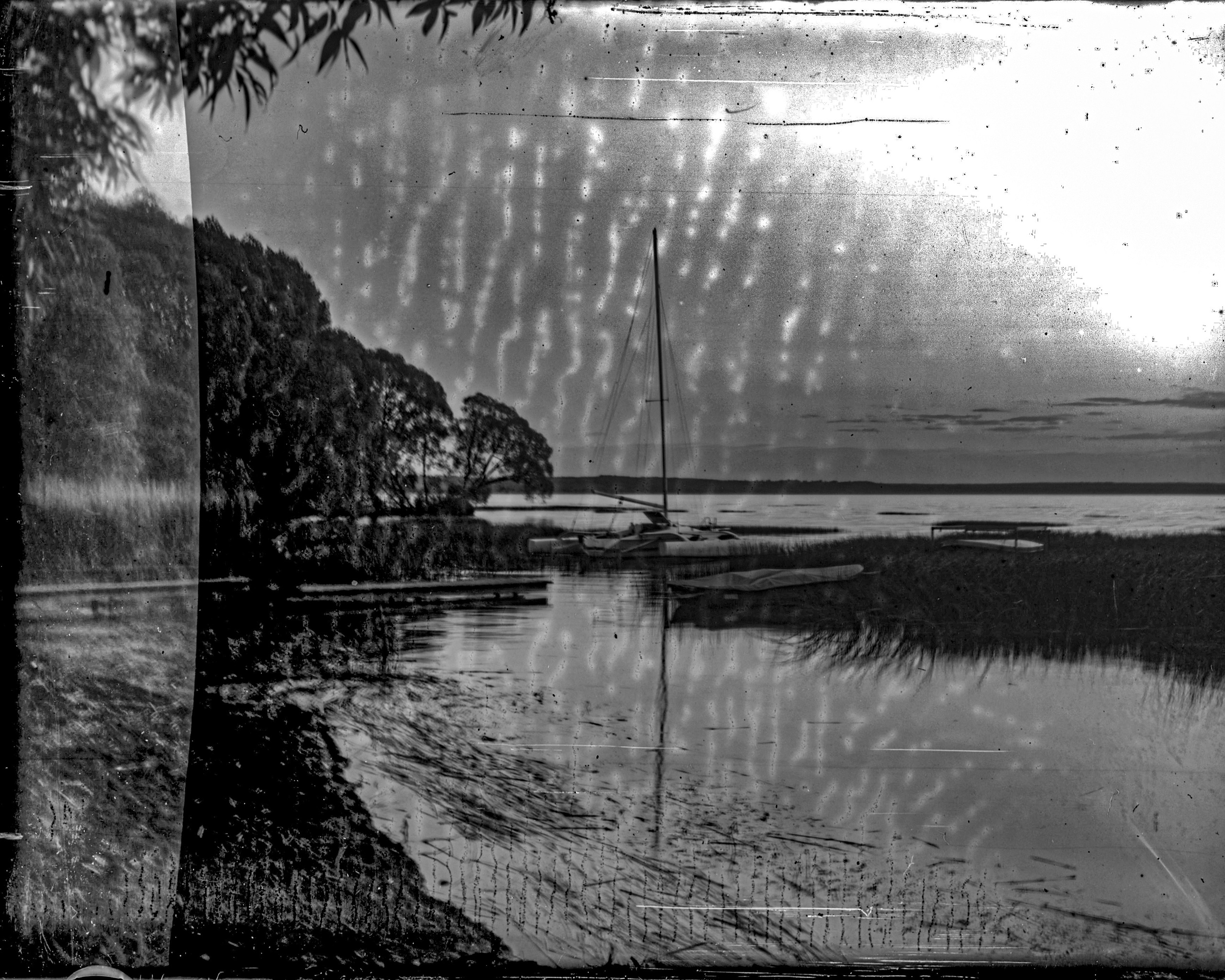 Glass plates. Darkroom aesthetics