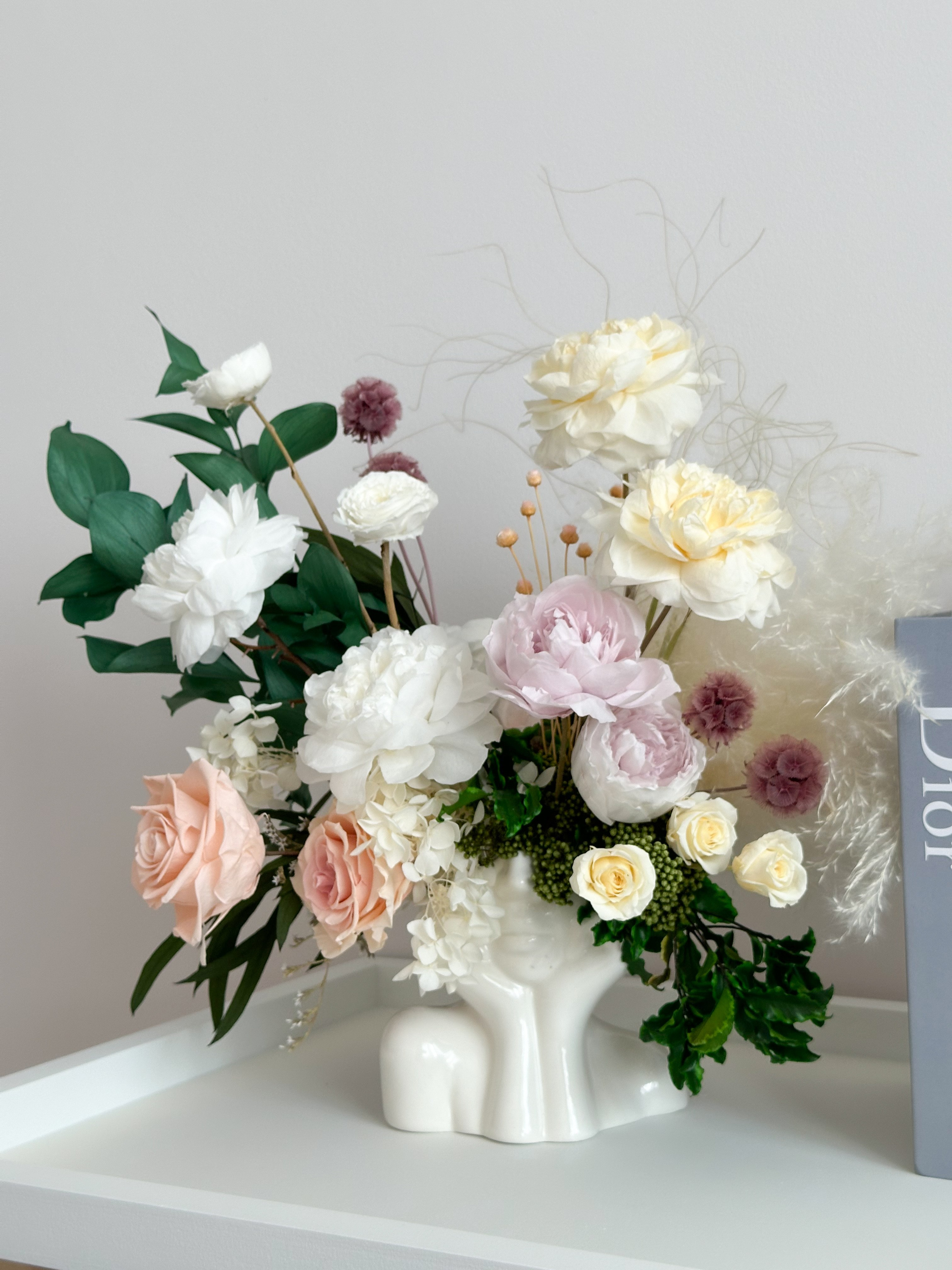 Примеры работ. Стабилизированные цветы Букеты Москва