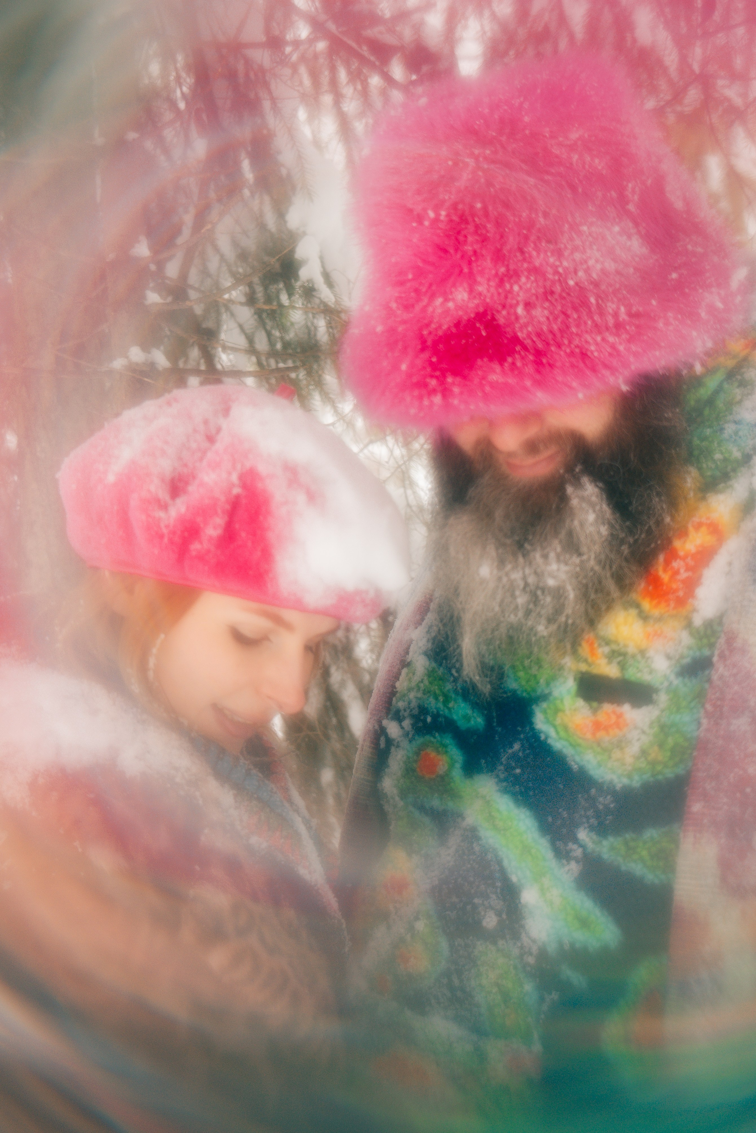 Свадебная съёмка в зимнем лесу. Фотоведьма Дарья Нечинская