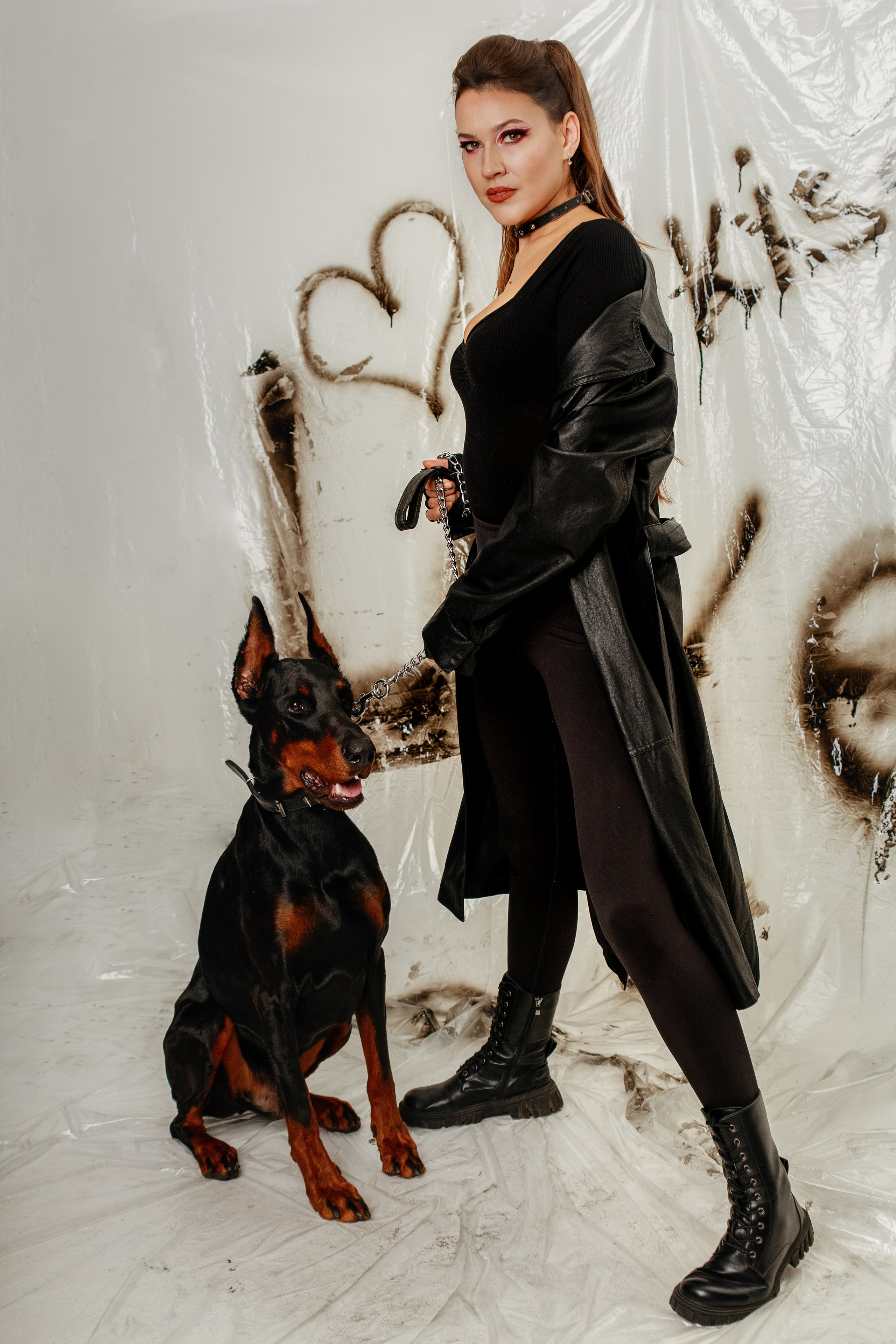 Фотосессия с доберманом в Ставрополе. Фотограф Ставрополь Пятигорск Елизавета Дарина