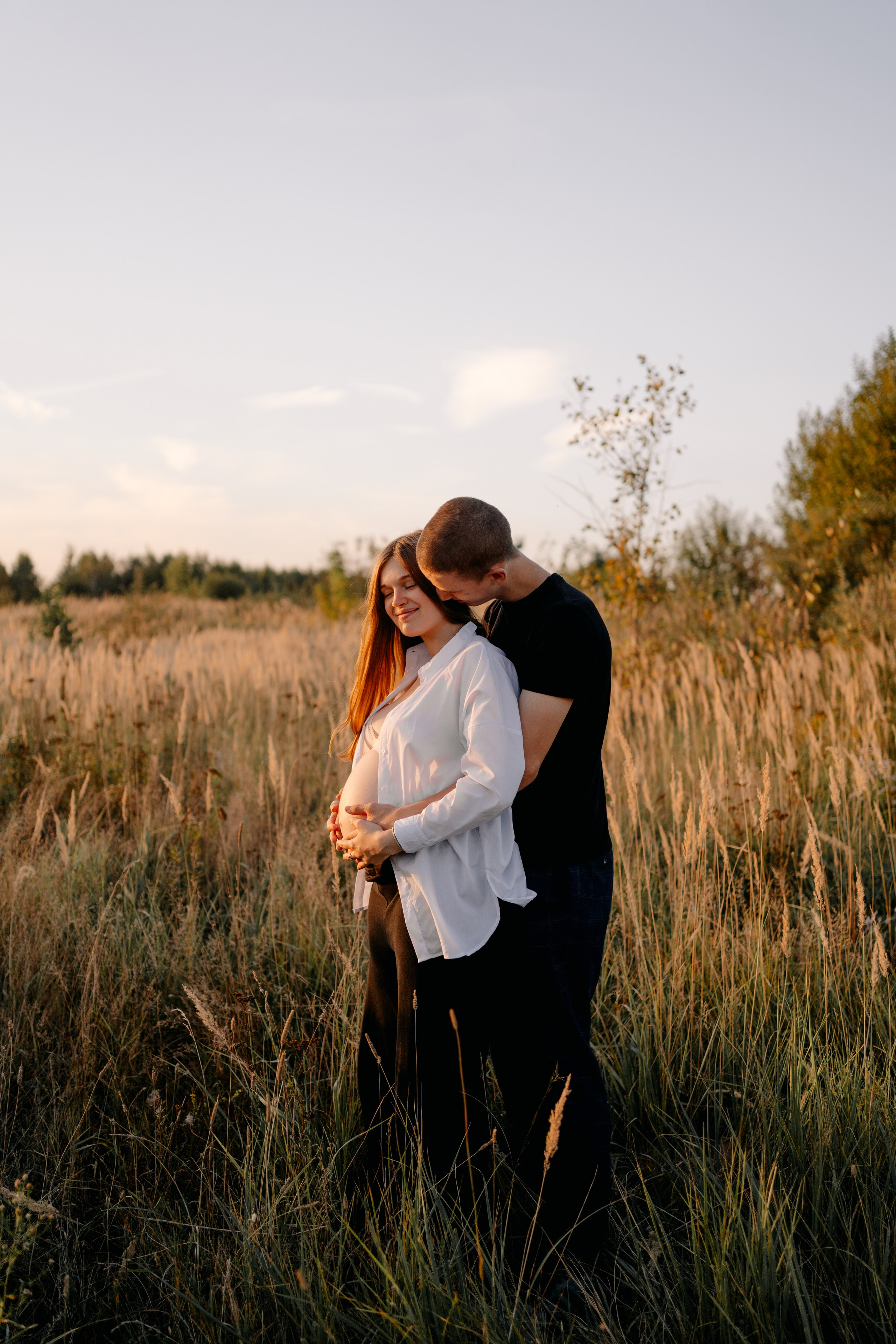Фотосессия беременности на природе. Семейный фотограф в Москве и в Домодедово Екатерина Патракова