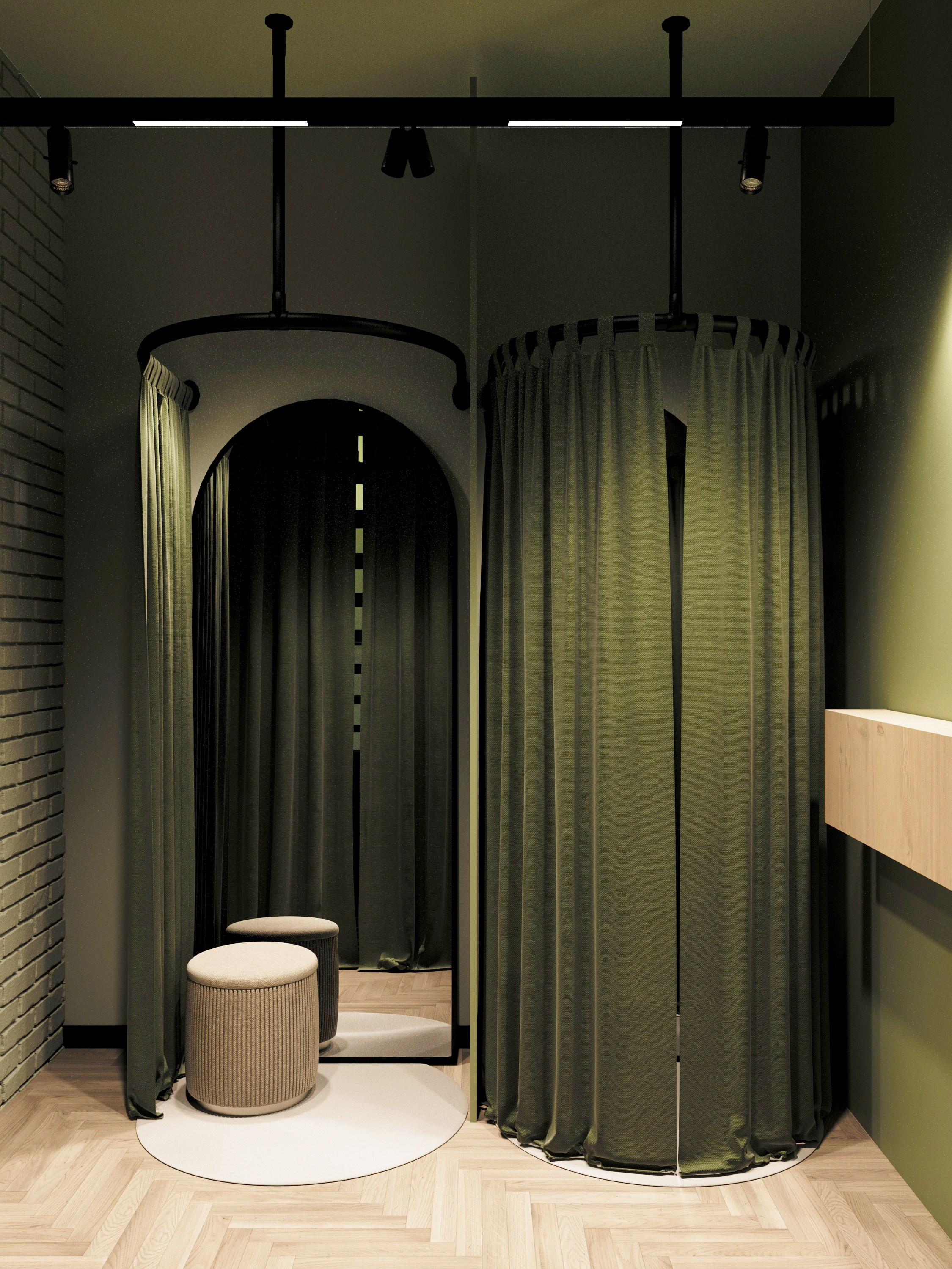 Студия пилатеса. Архитектурные интерьеры