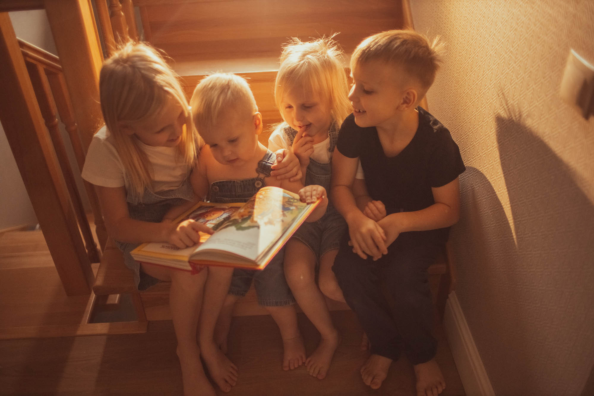 Домашняя съёмка большой семьи. Детский и семейный фотограф в Твери Ольга Крестьянинова