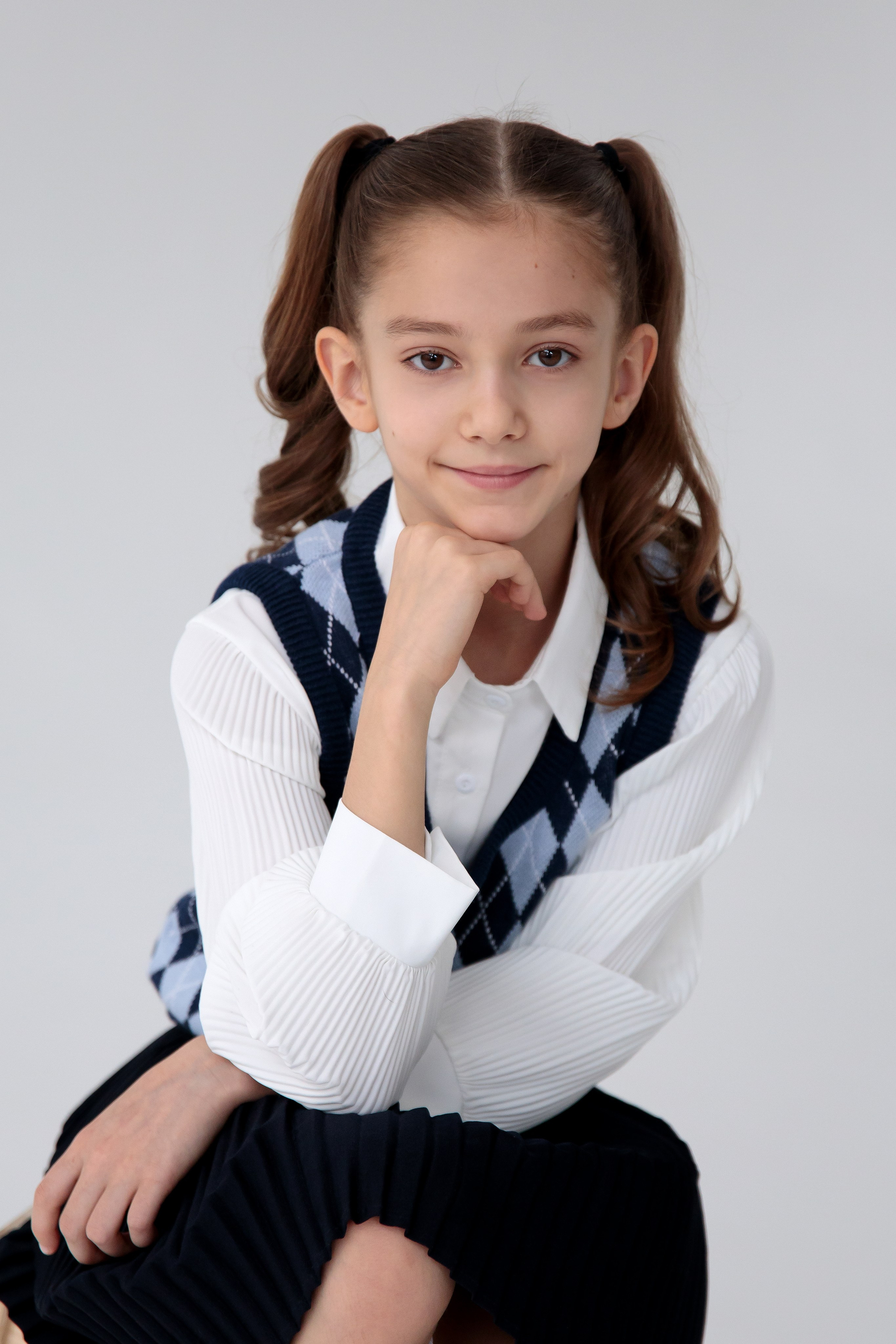 Школьный портрет. Начальная школа. Фотограф в Москве Надуева Татьяна. Женский портрет, детский портрет, с